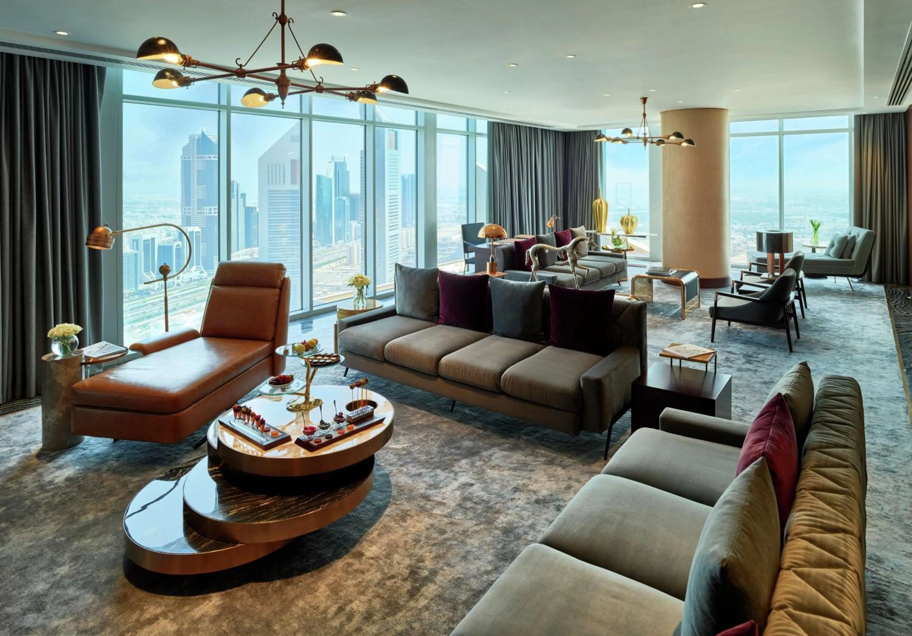 Living room in Waldorf Astoria Dubai International Financial Centre