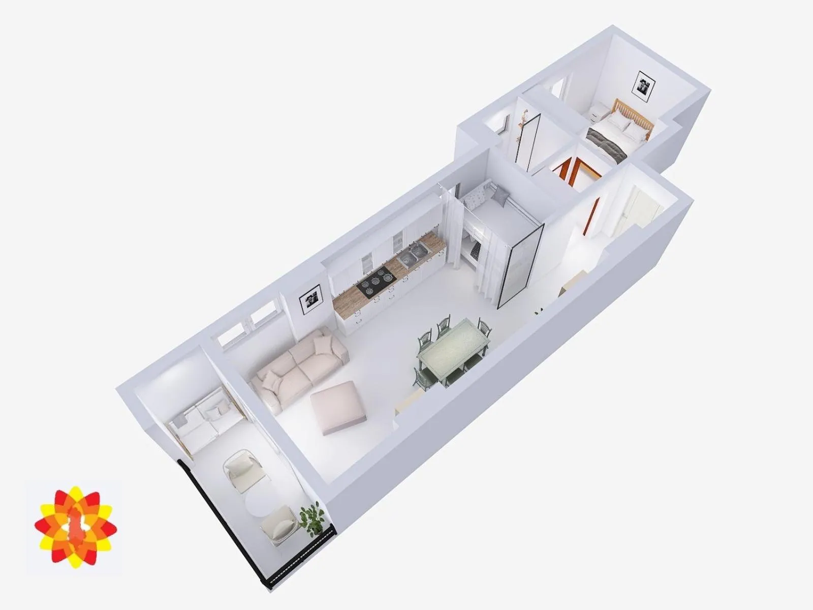 Floor plan in Sail View Boutique Apartment