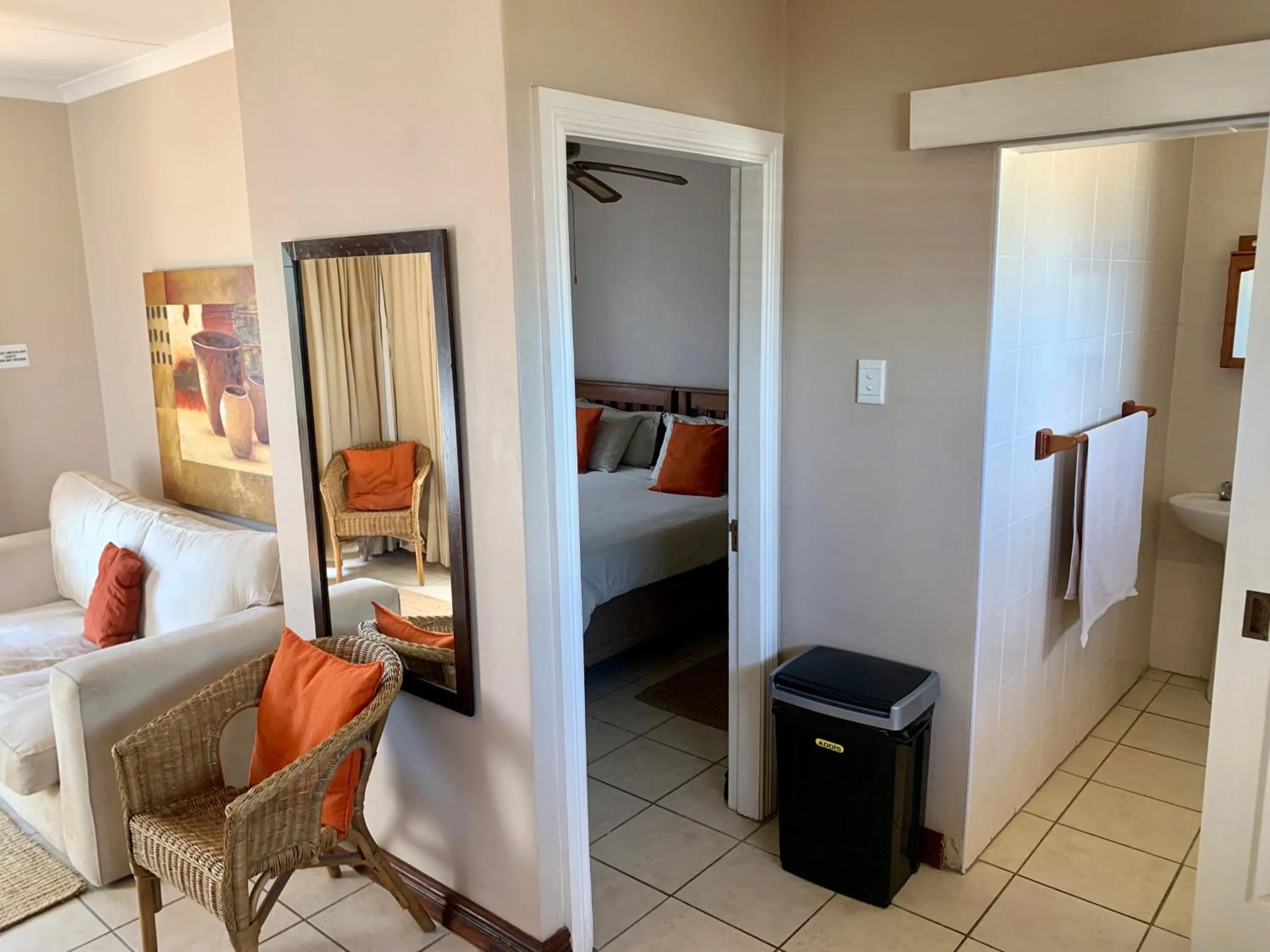 Bed in Summerstrand Beach Lodge