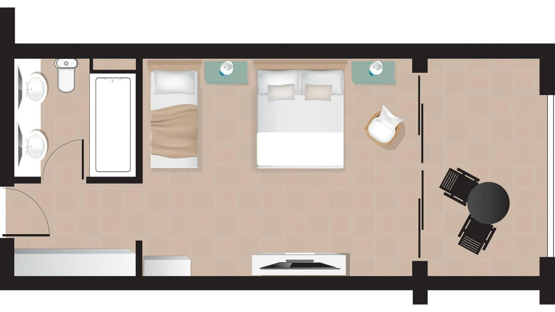 Floor plan in Grecotel Casa Marron