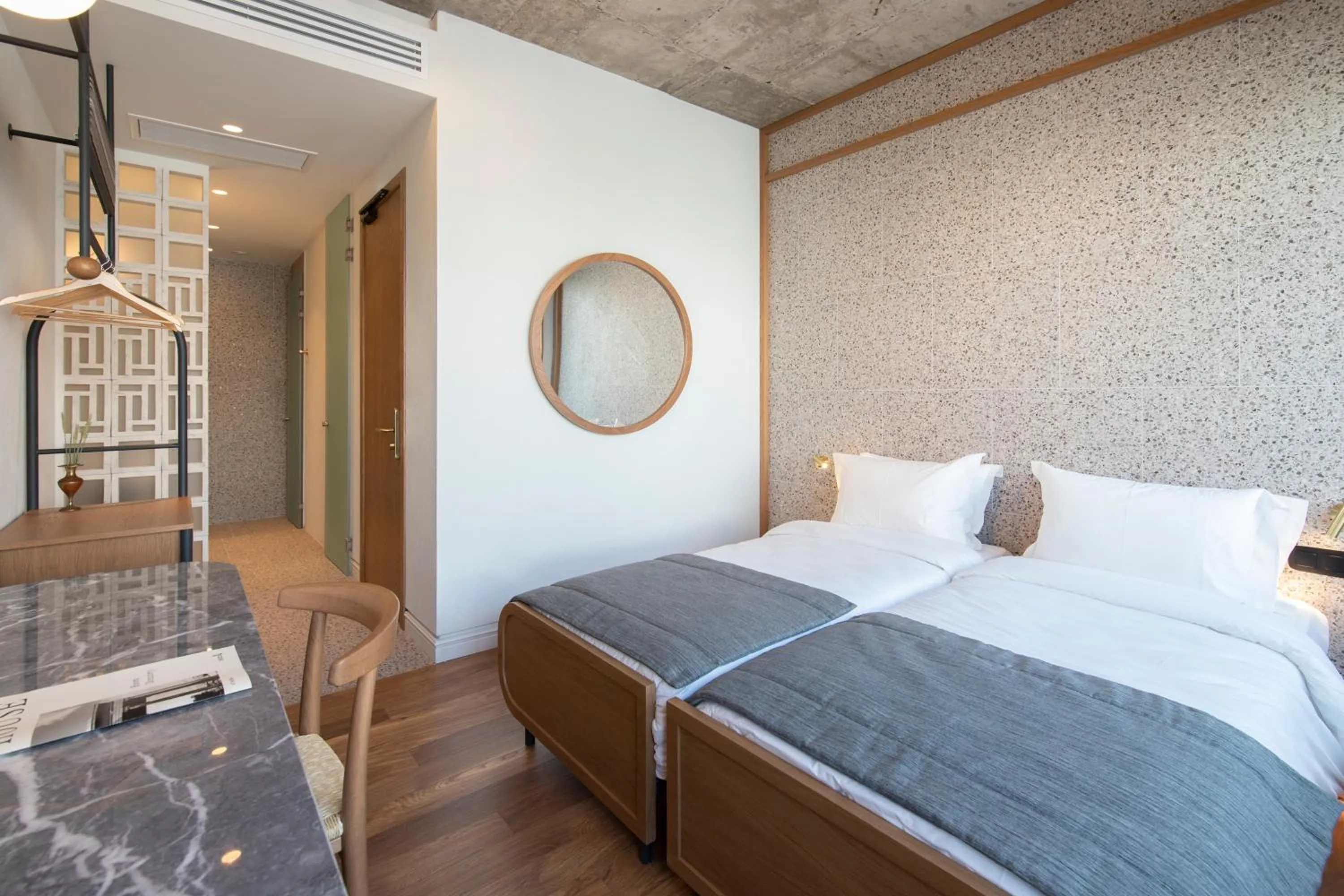 Bed in Ergon House Athens