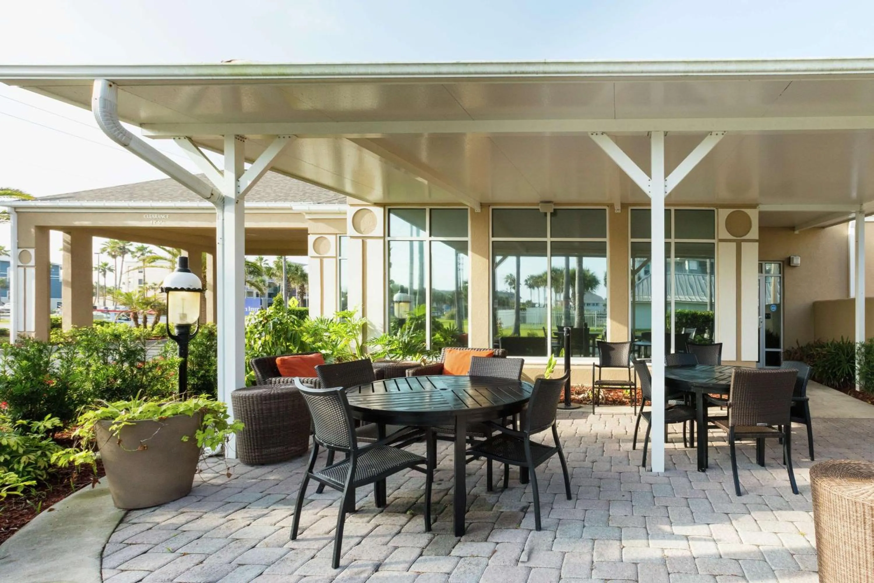Patio in Hilton Garden Inn Saint Augustine Beach
