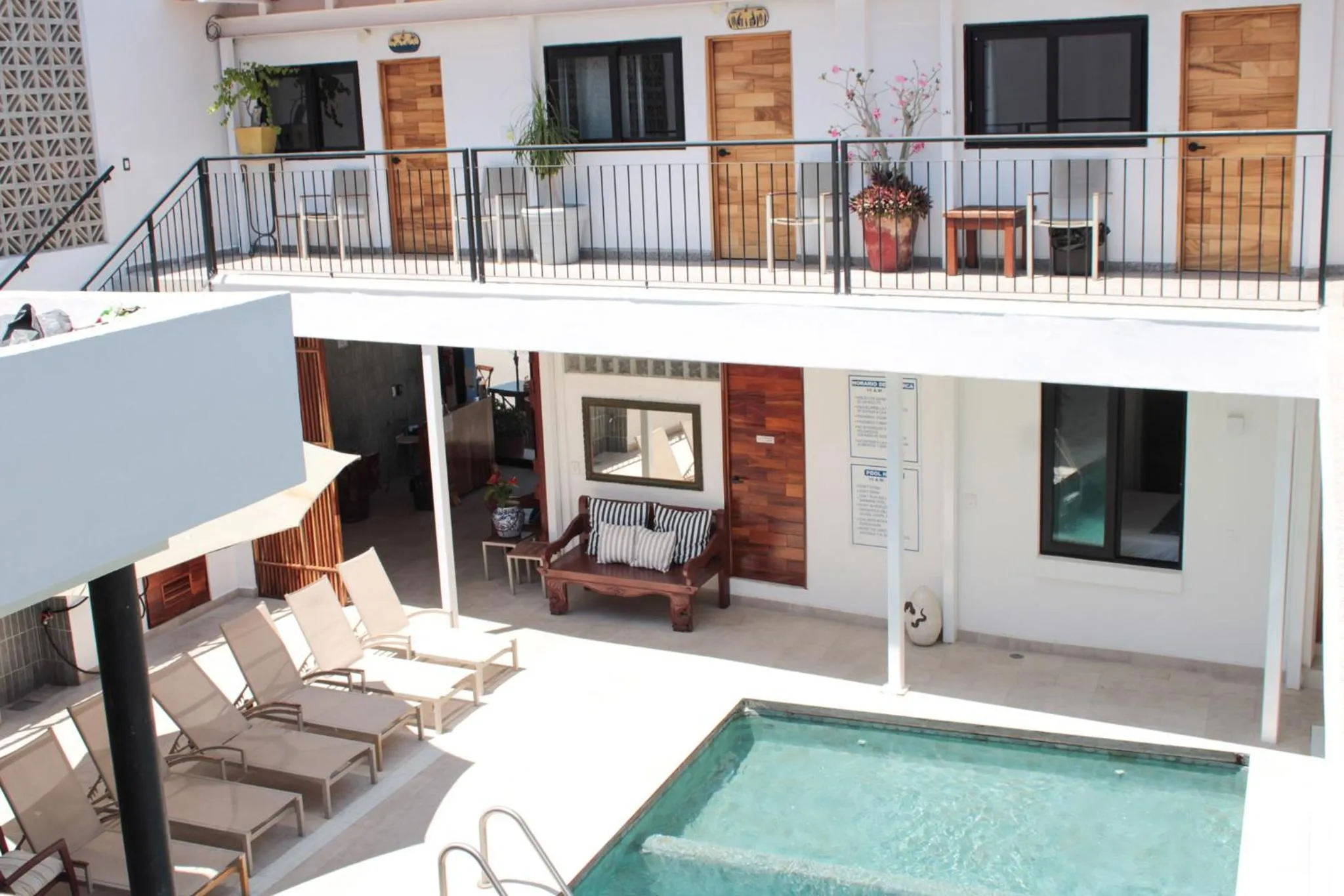 Living room in Hotel Diamante Sayulita