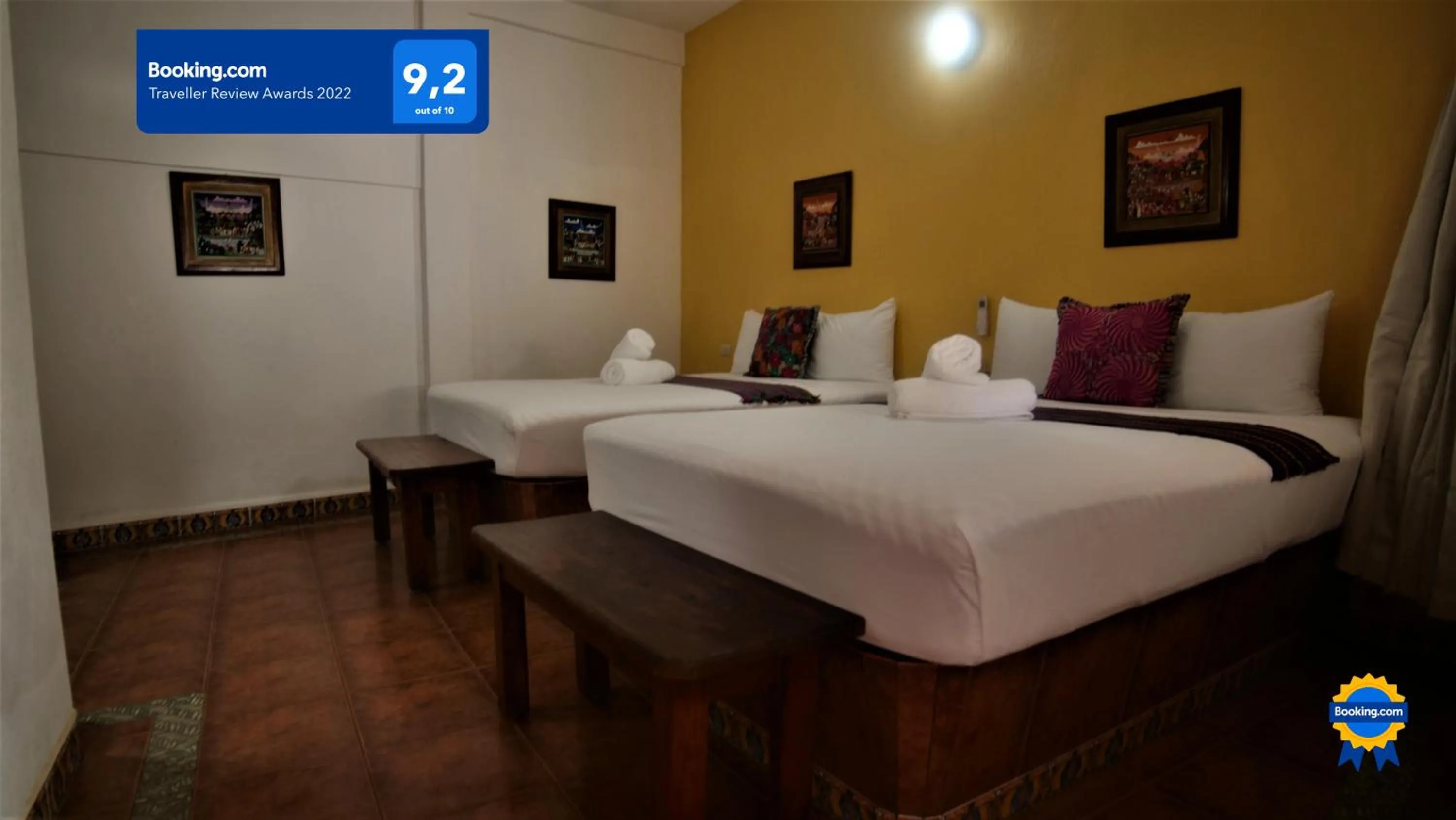 Bed in Hotel Diamante Sayulita