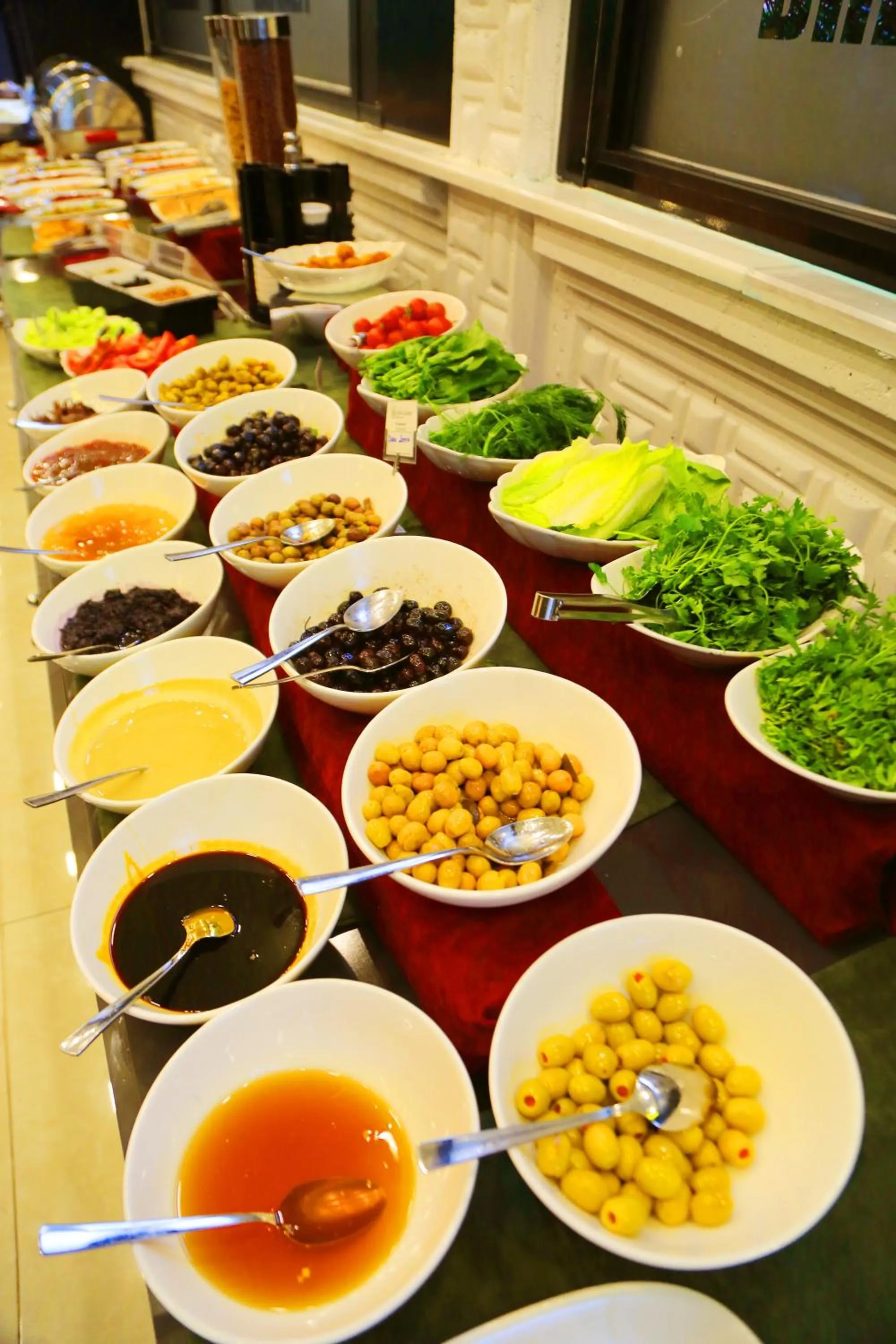 Buffet breakfast in New Garden Hotel