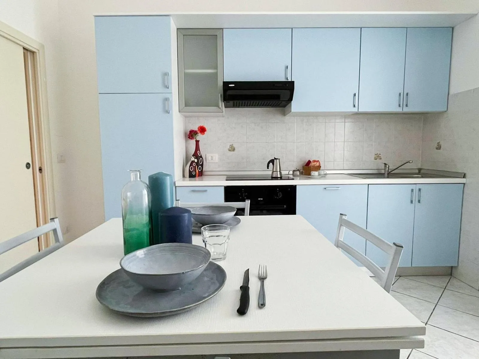 Kitchen or kitchenette in Airone Bianco Residence Village