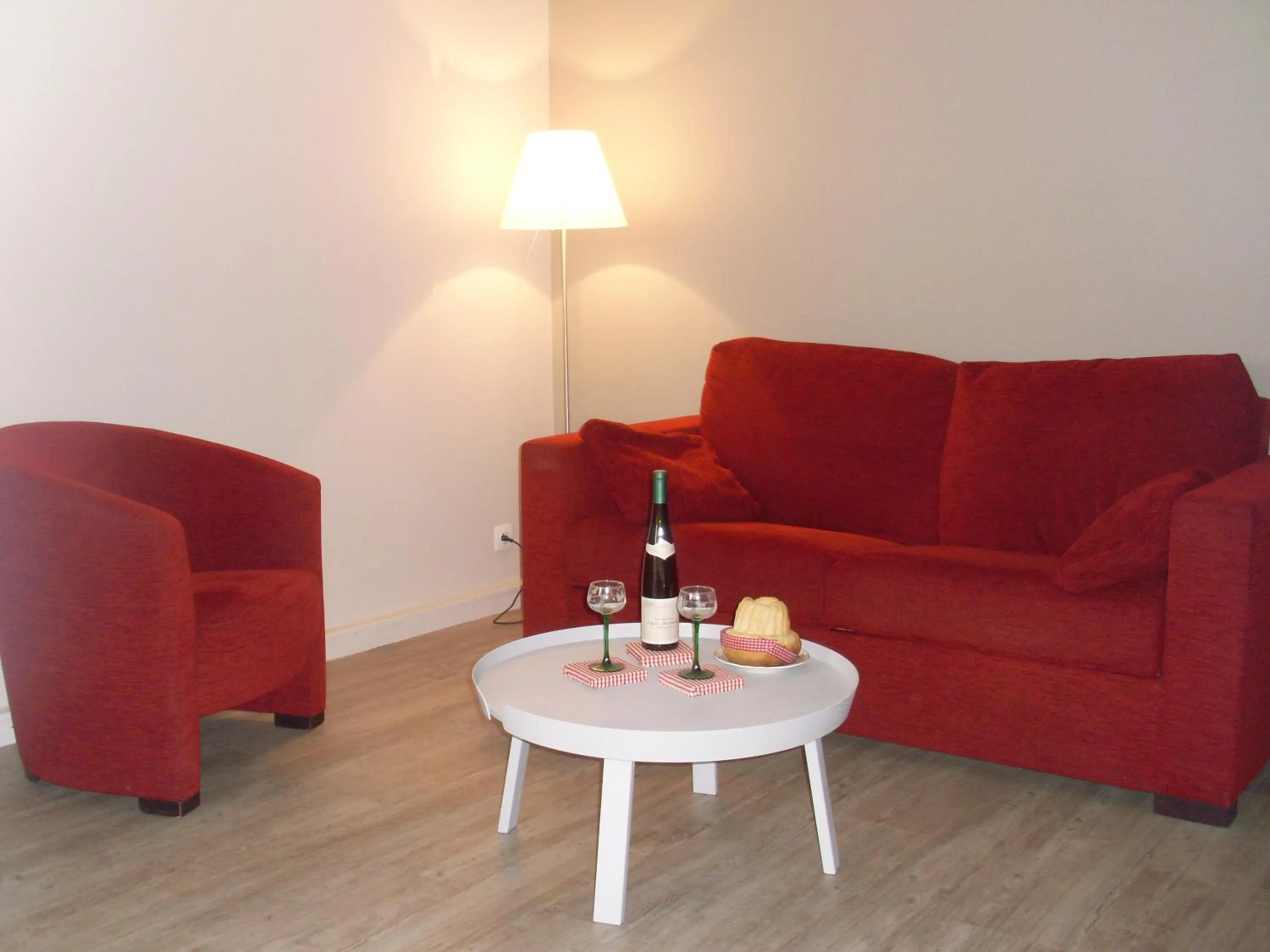 Seating area in Gîtes et chambres d'hôtes Maison Ungerer