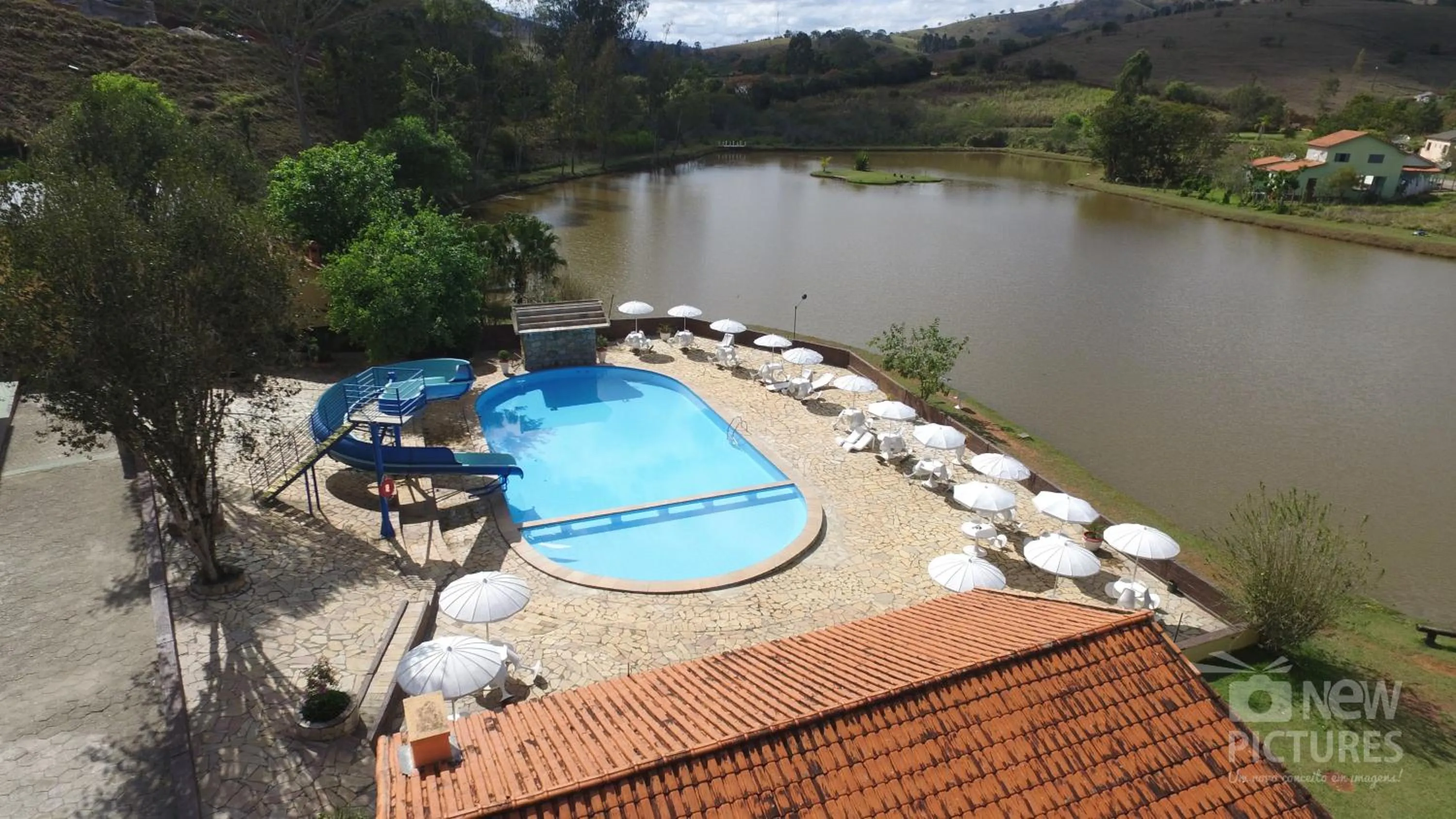Pool view in Hotel Fazenda Vista Alegre