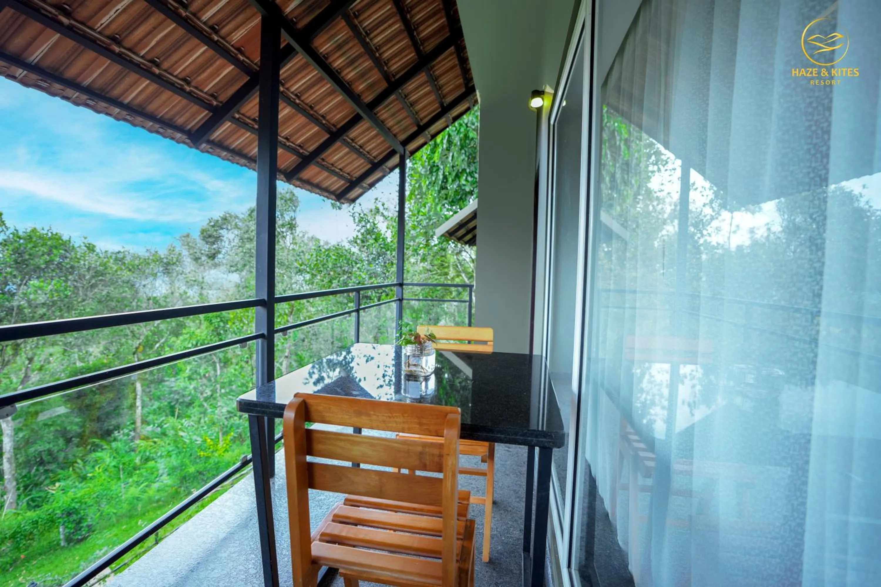 Balcony/Terrace in Haze and Kites Resort Munnar