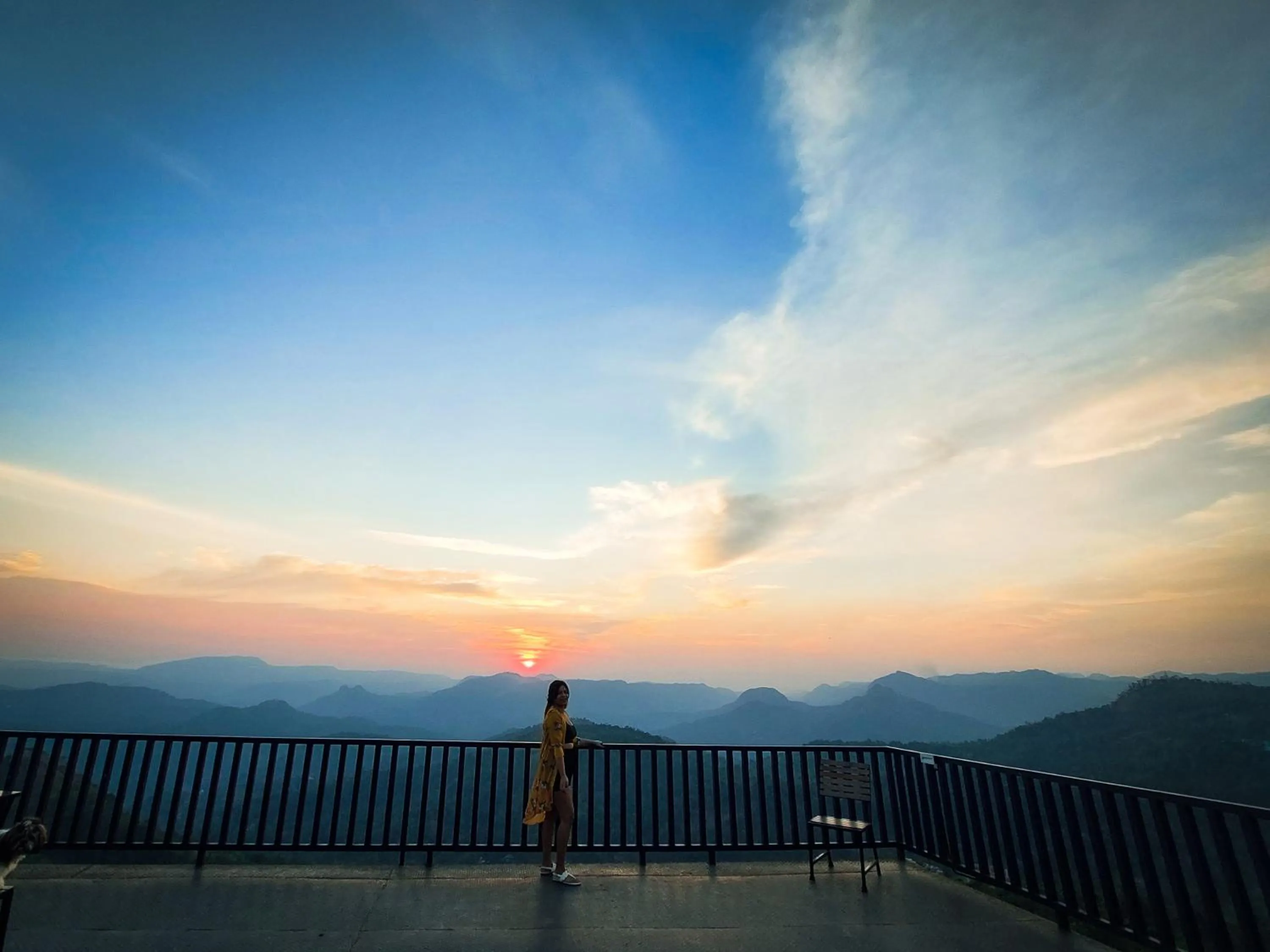 Sunset in Haze and Kites Resort Munnar