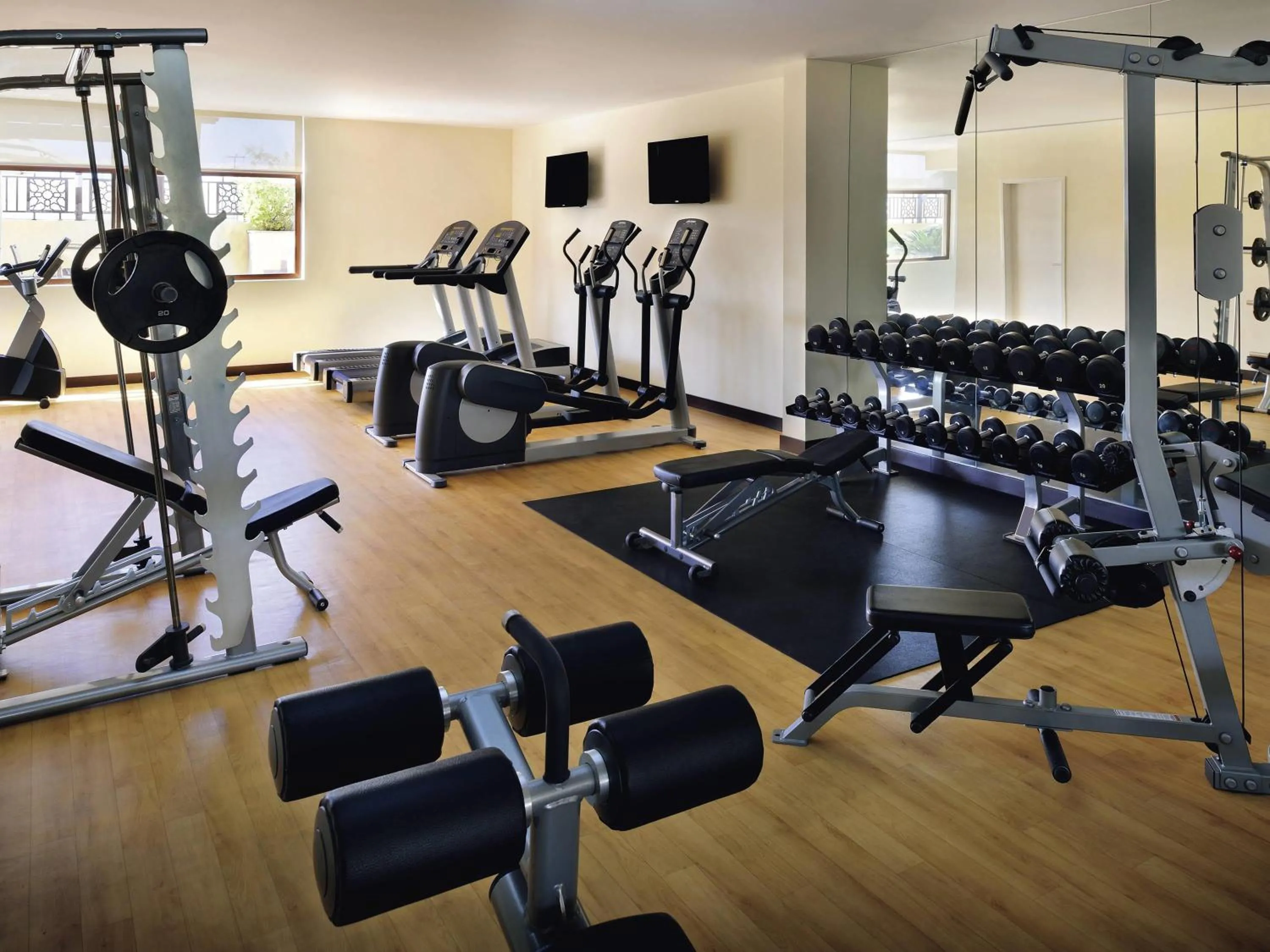 Fitness centre/facilities in Mövenpick Hotel Apartments Al Mamzar Dubai