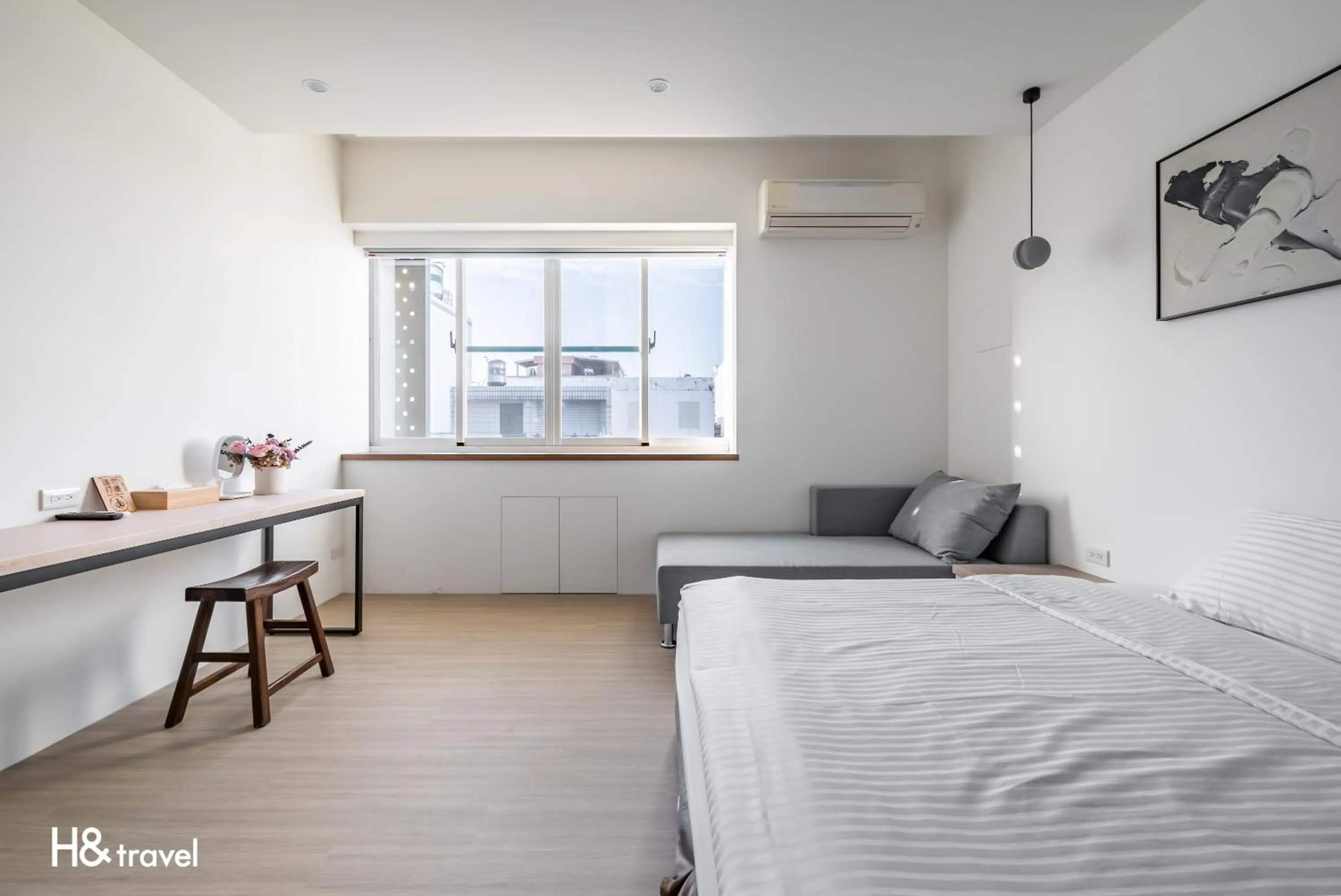 Decorative detail, Bed in Taitung Spring Homestay B&B