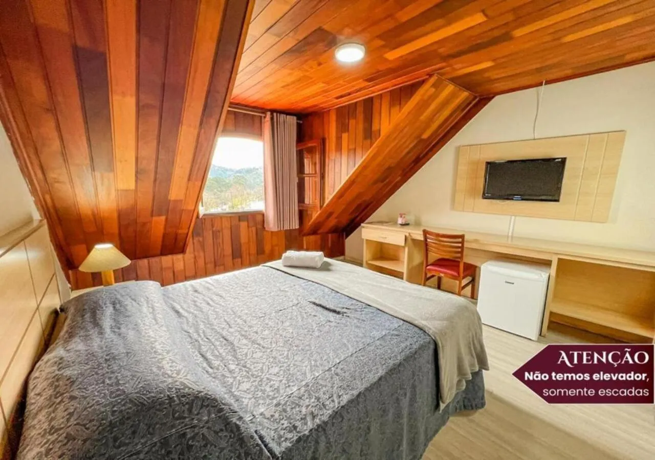 Bedroom, Bed in Hotel Euro Suíte Campos do Jordão By Nacional Inn - A 800 metros da Vila Capivari