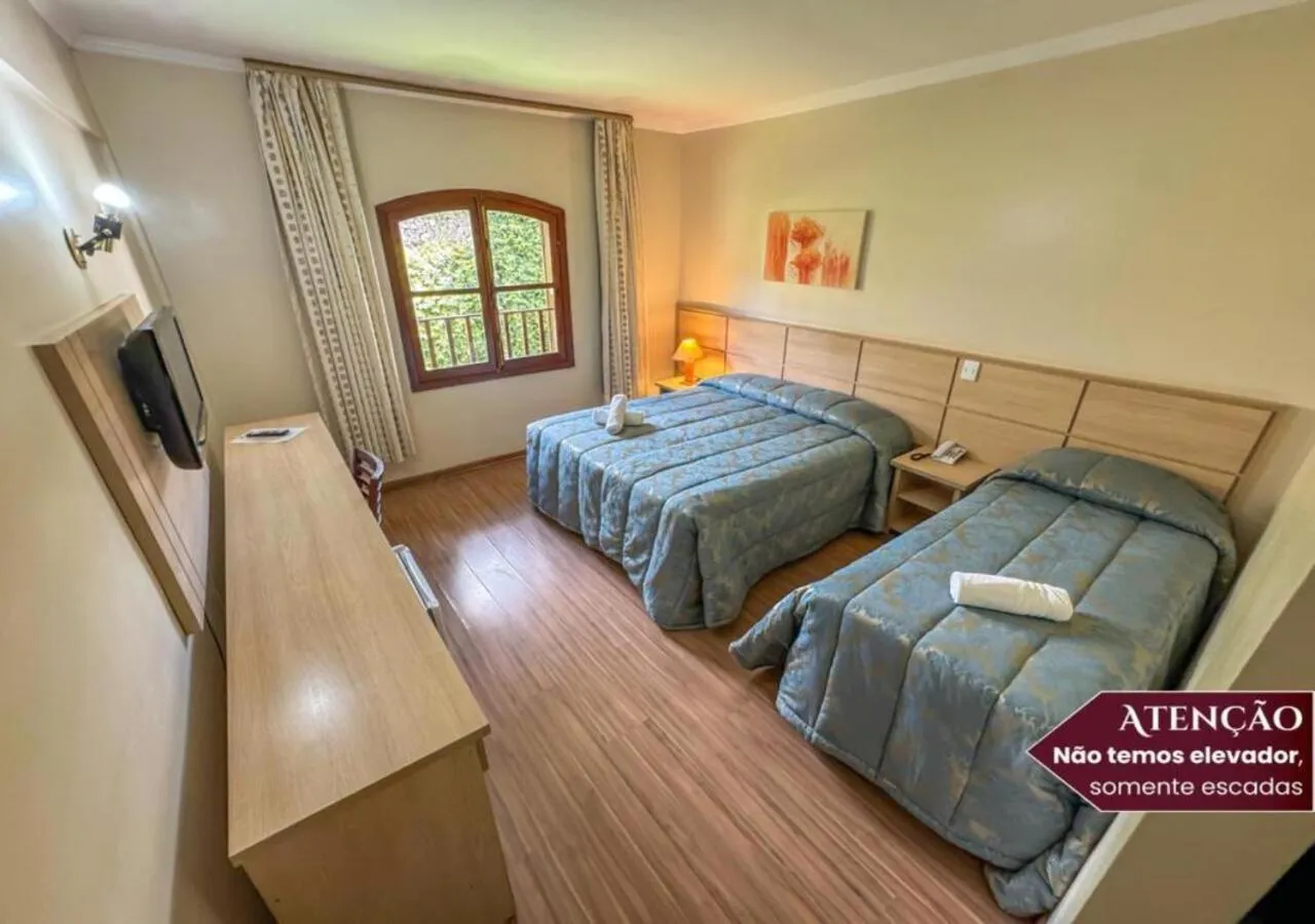 Bedroom, Bed in Hotel Euro Suíte Campos do Jordão By Nacional Inn - A 800 metros da Vila Capivari
