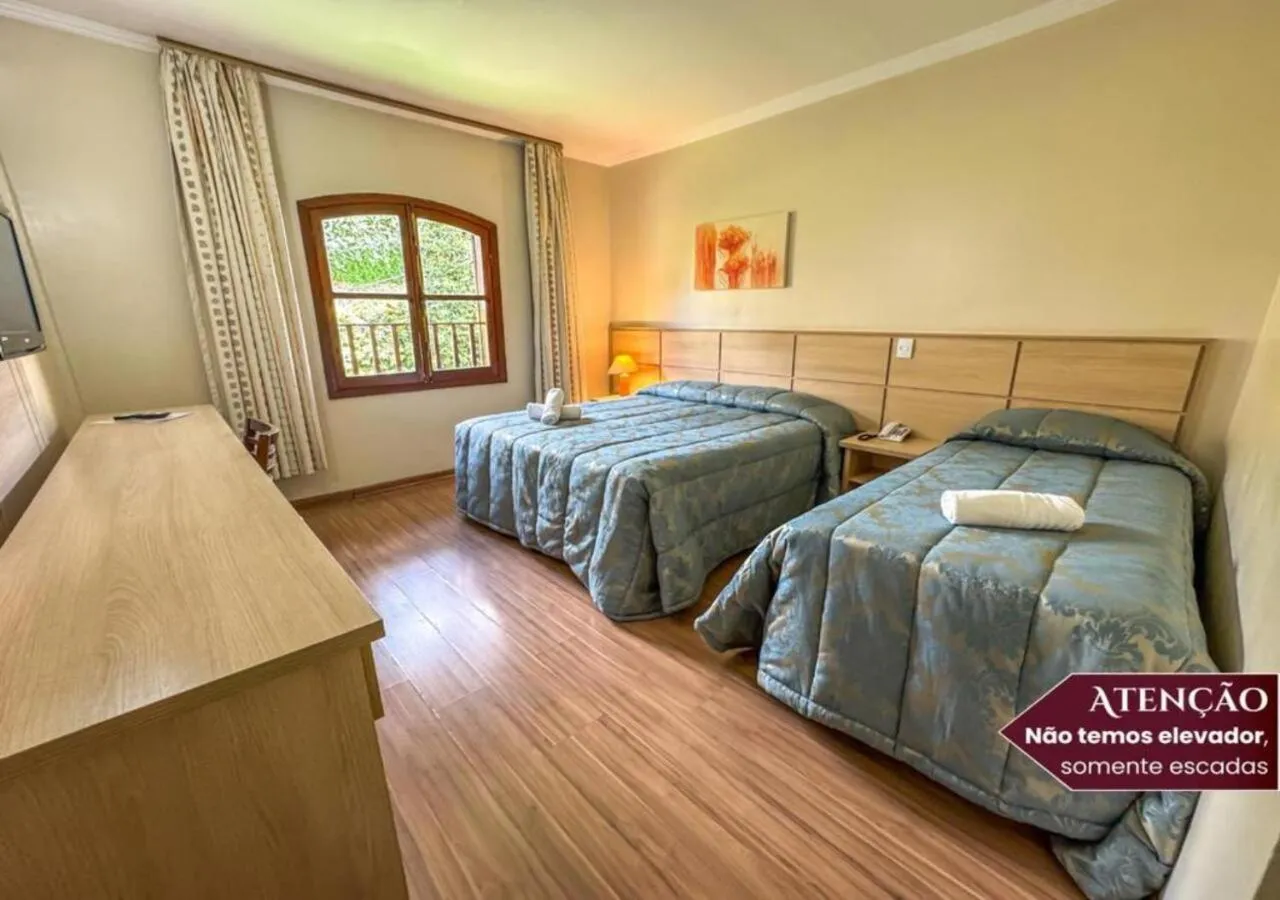 Bedroom, Bed in Hotel Euro Suíte Campos do Jordão By Nacional Inn - A 800 metros da Vila Capivari