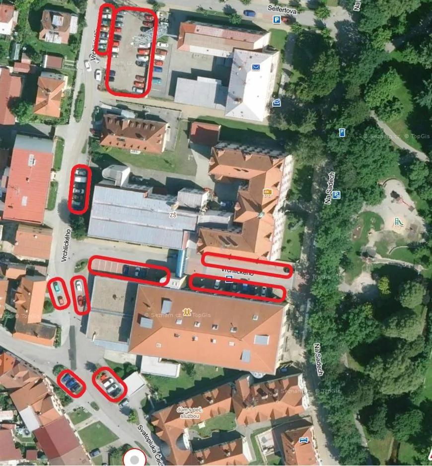 Bird's eye view in Apartmány U parku Třeboň