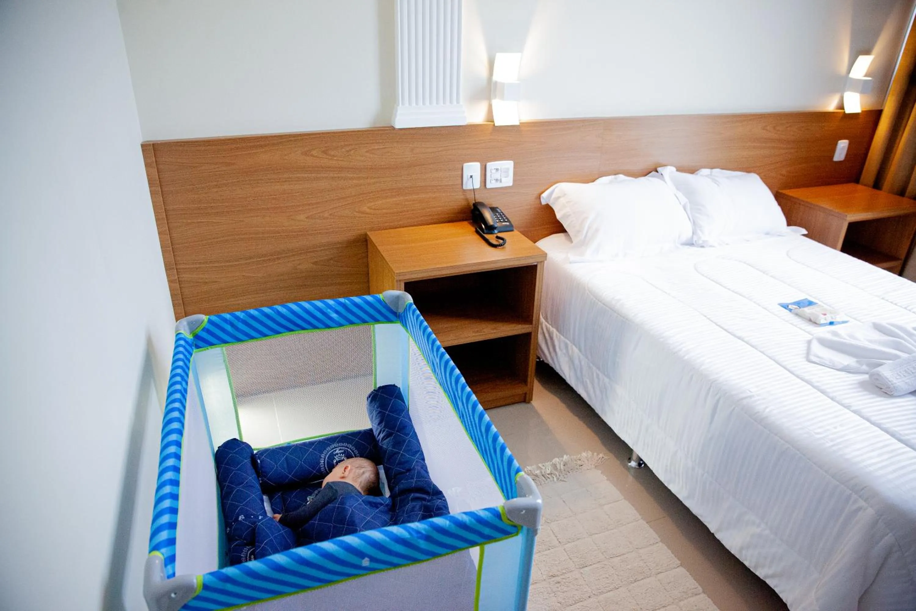 Bed in Ipê Palace Hotel