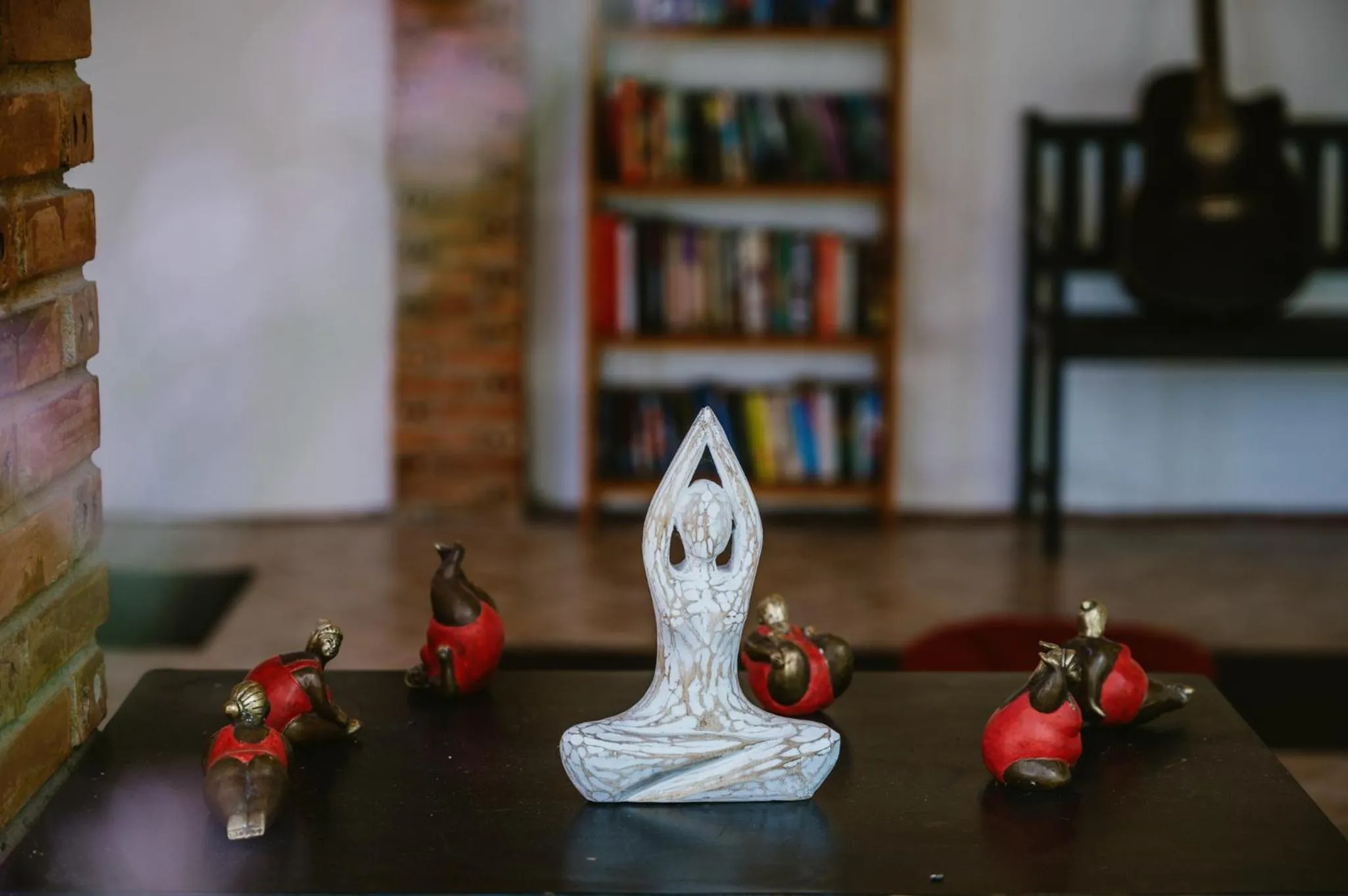 Library in An Nhien Retreat Phu Quoc with Yoga Daily & Beach access