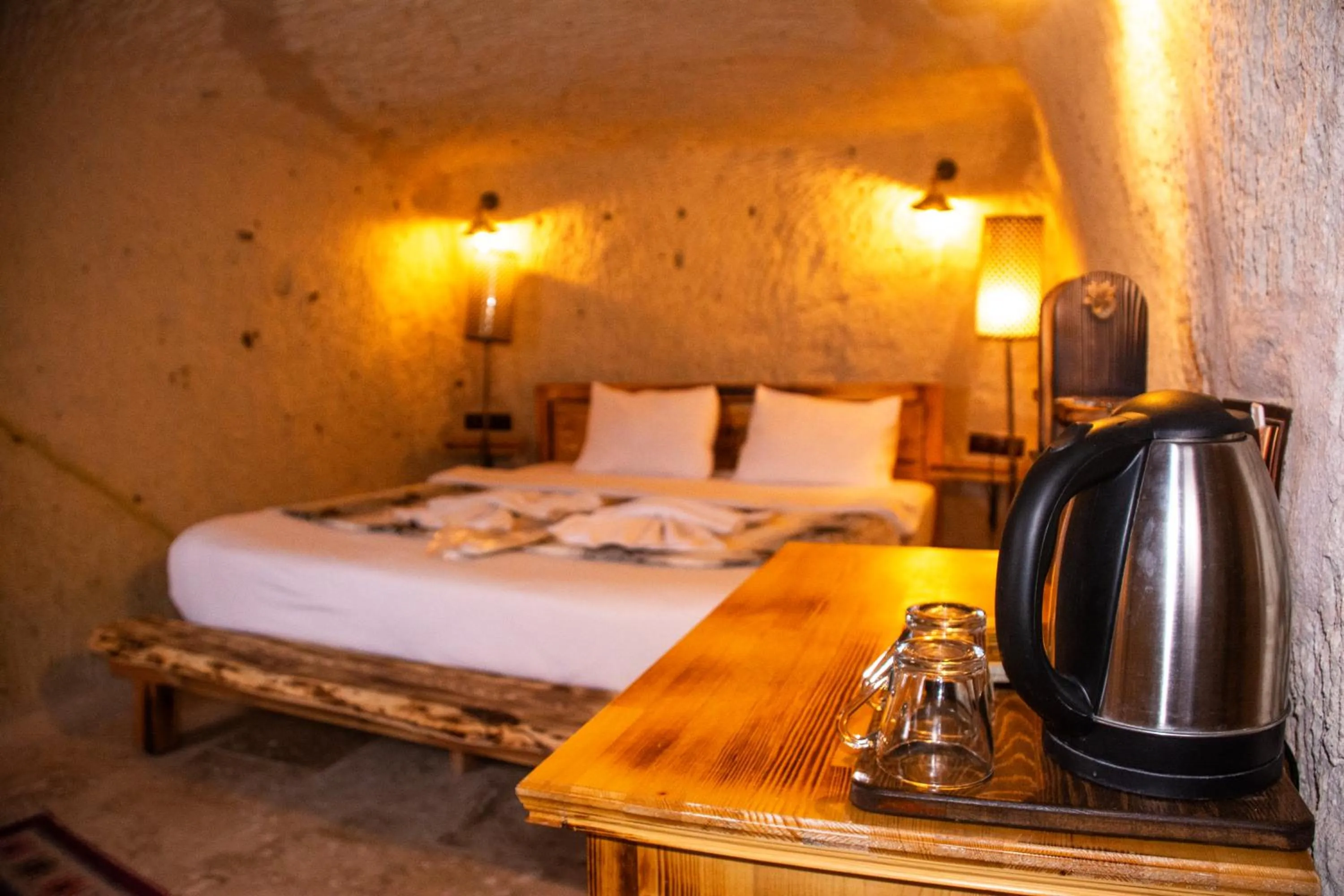 Bed in Cappadocia Ennar Cave Swimming Pool Hot & SPA