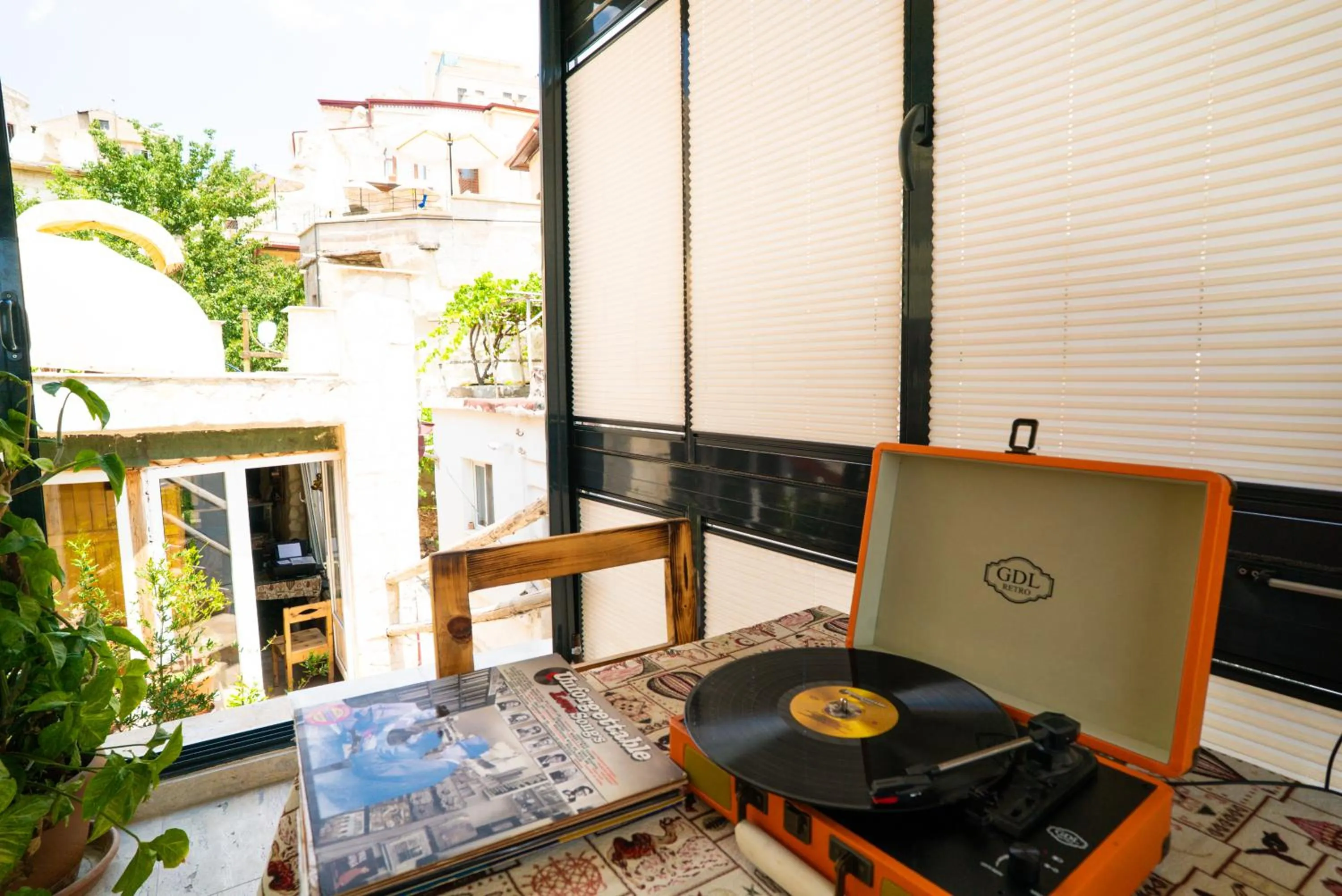 Balcony/Terrace in Cappadocia Ennar Cave Swimming Pool Hot & SPA