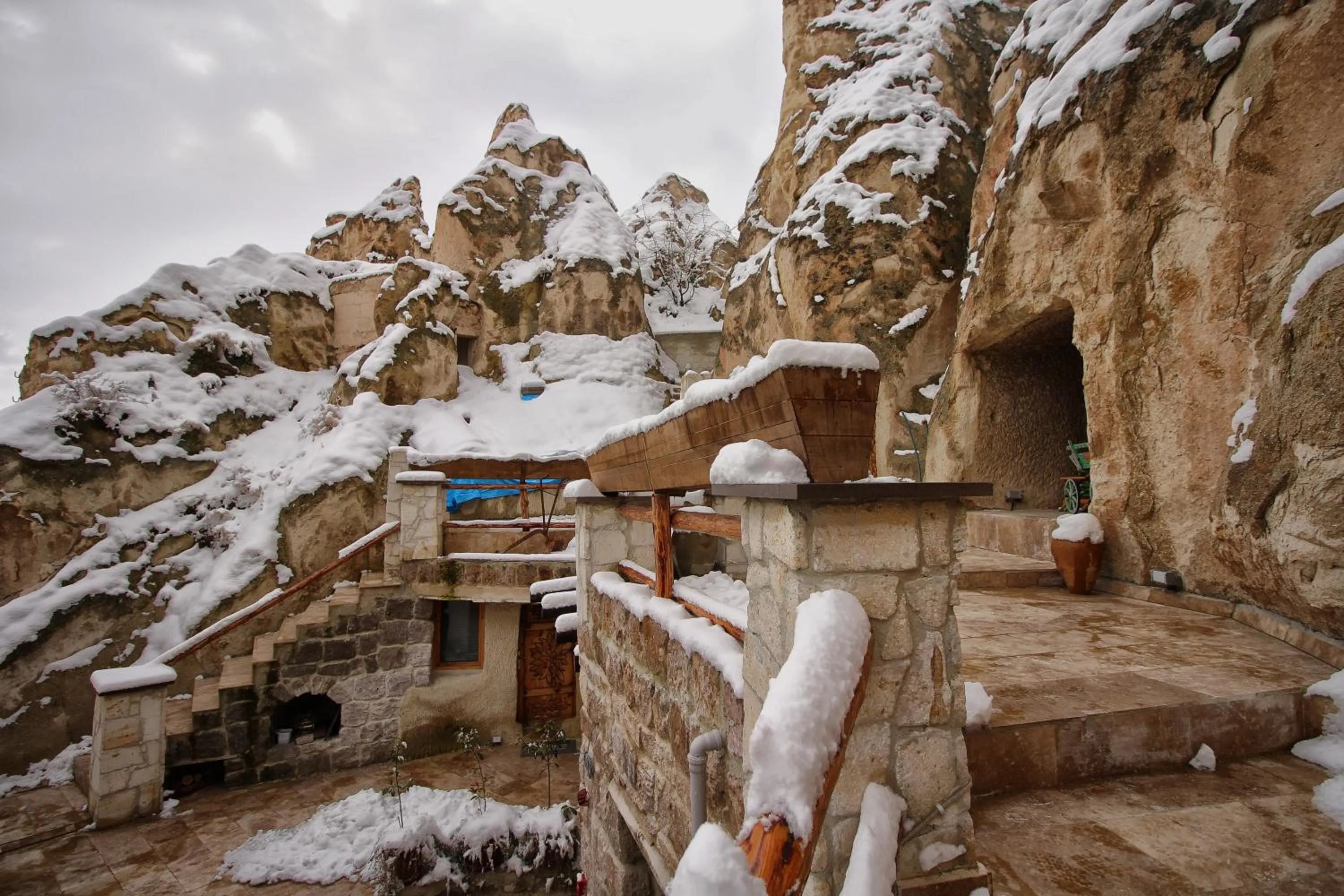 Winter in Cappadocia Ennar Cave Swimming Pool Hot & SPA
