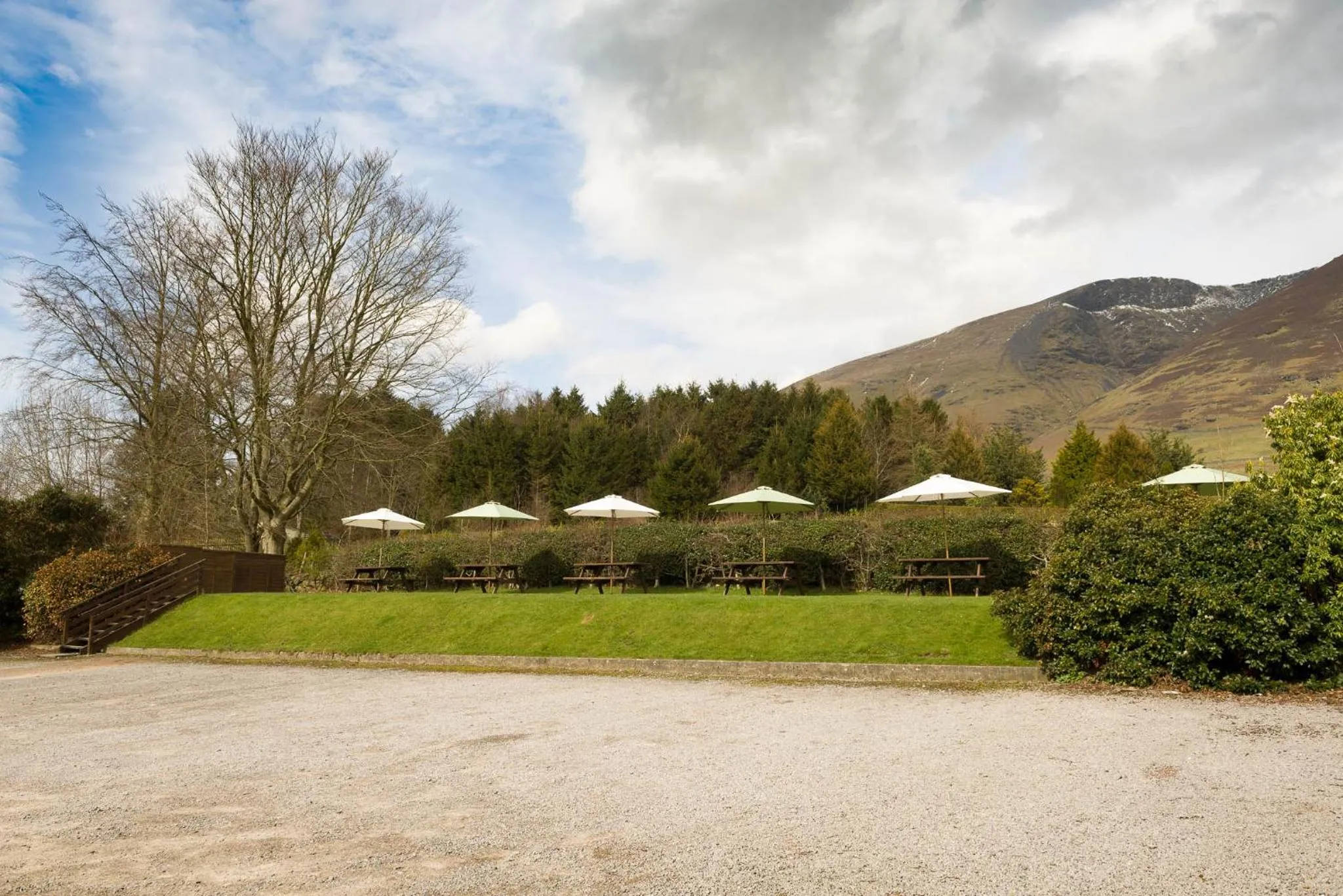 Garden view in The Horse and Farrier Inn and The Salutation Inn Threlkeld Keswick