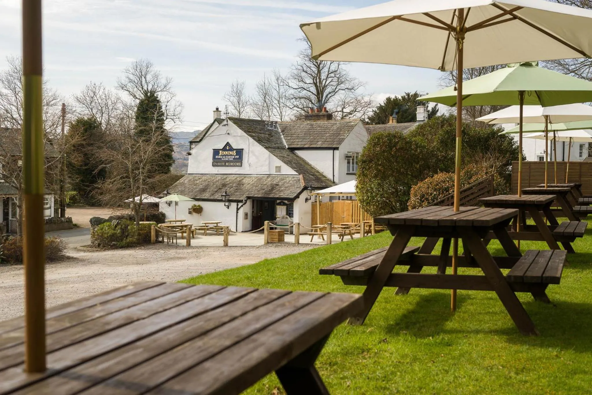 Garden in The Horse and Farrier Inn and The Salutation Inn Threlkeld Keswick