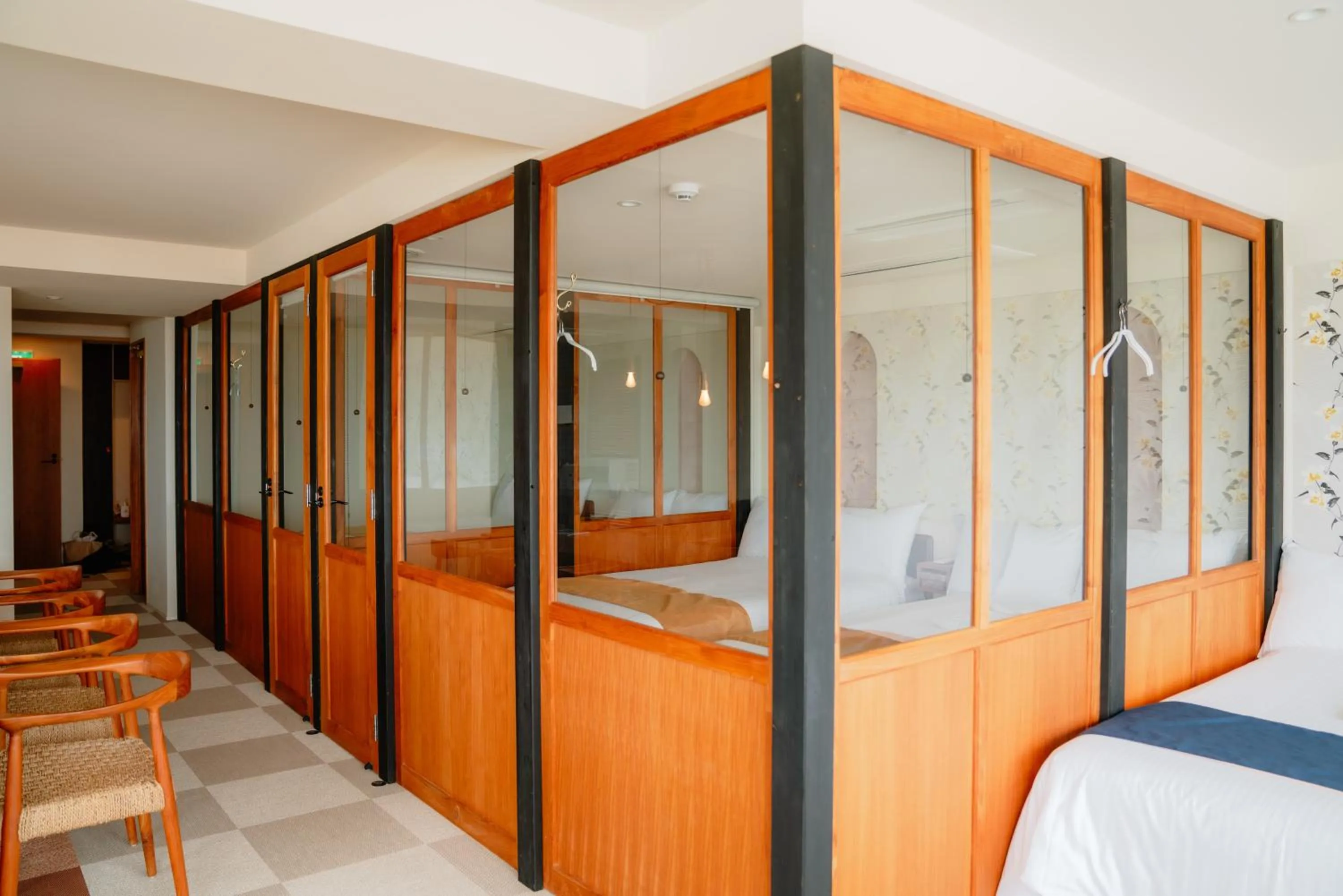 Bedroom, Bed in Blue Steak Wonder Nagahama