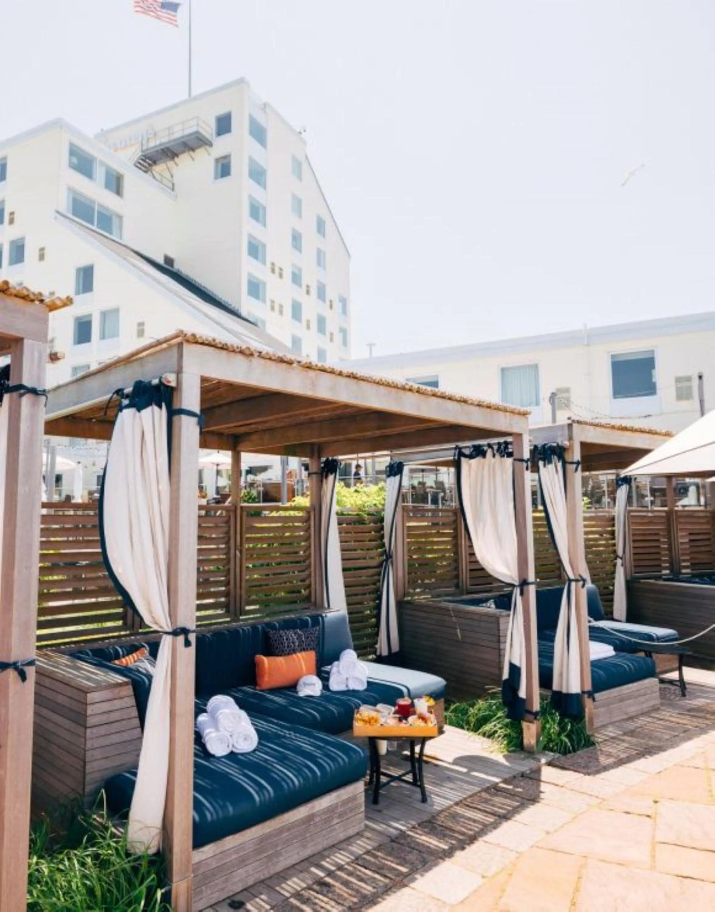 Seating area in Newport Harbor Island Resort