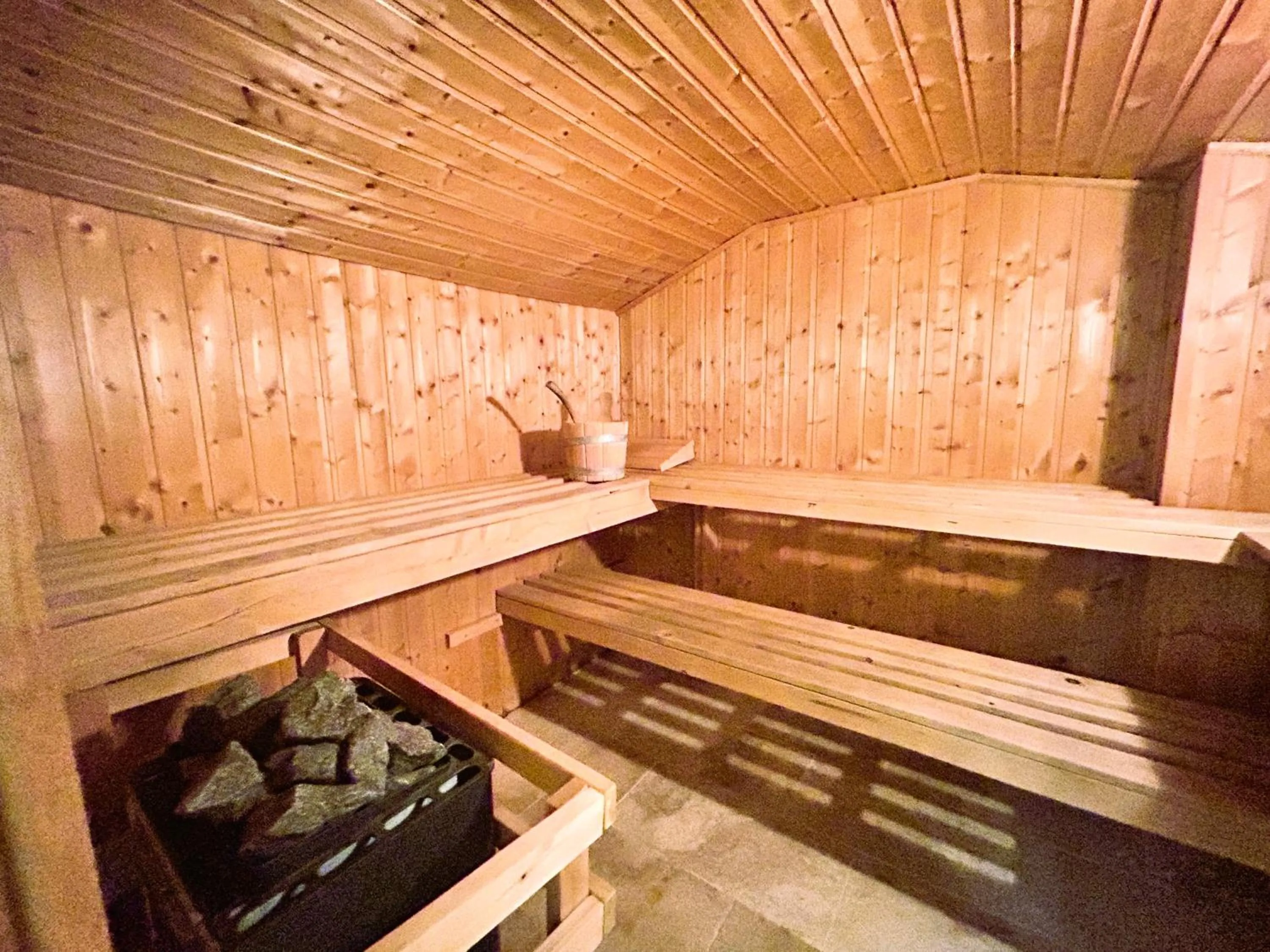 Sauna in Ferienhaus Landeskrone für 10 Personen mit Sauna, Terrasse, inkl Parkplatz in Dresden