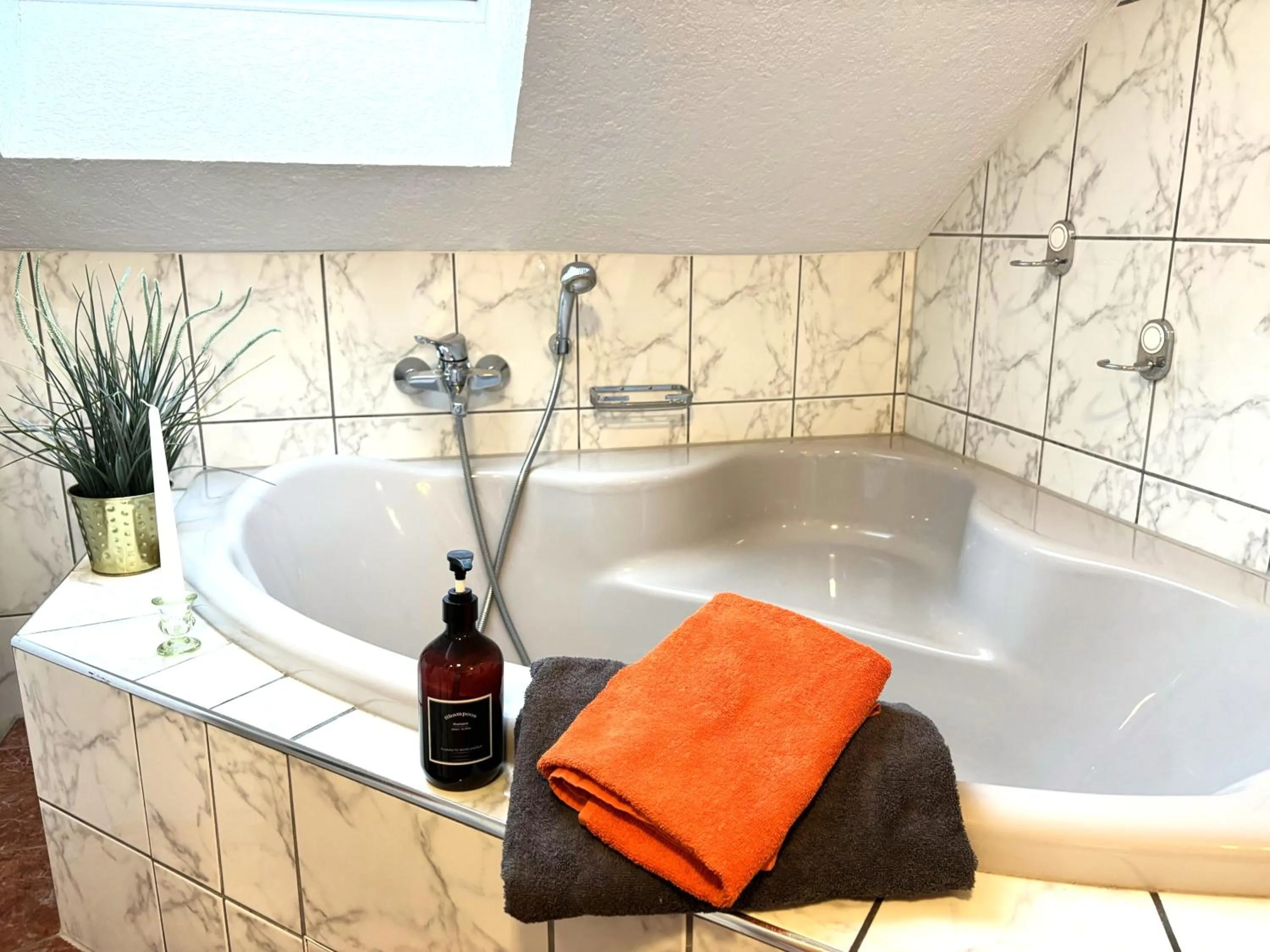 Shower in Ferienhaus Landeskrone für 10 Personen mit Sauna, Terrasse, inkl Parkplatz in Dresden