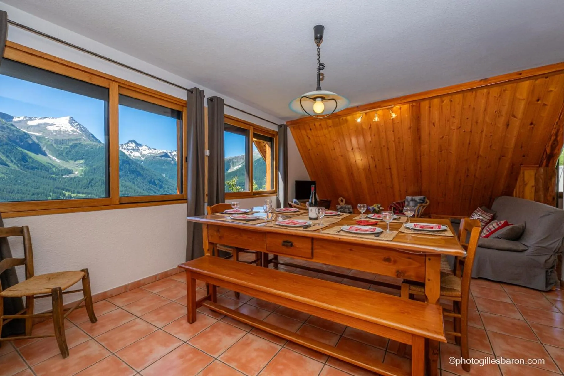 Natural landscape in Chalet la Forestière