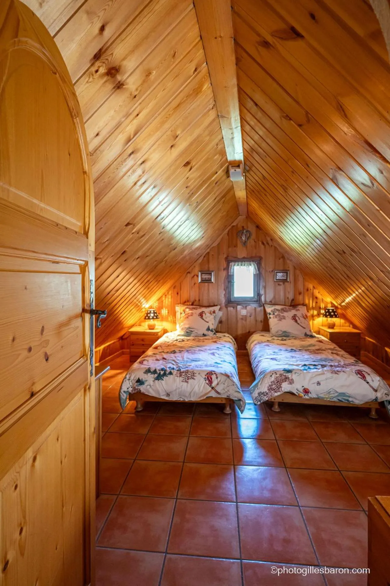 Bedroom, Bed in Chalet la Forestière
