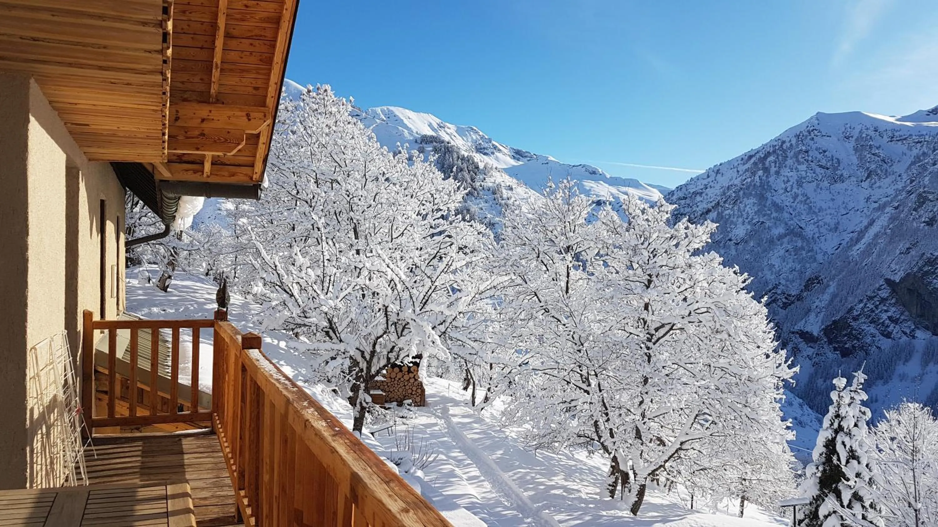 Mountain view in Chalet la Forestière