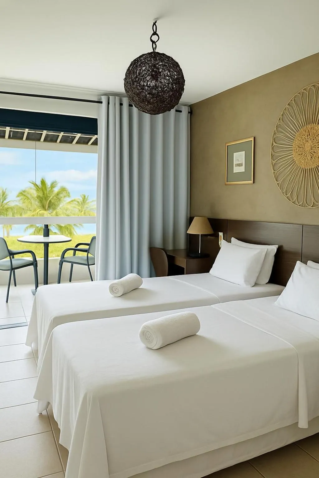 Bed in Samba Villa da Praia