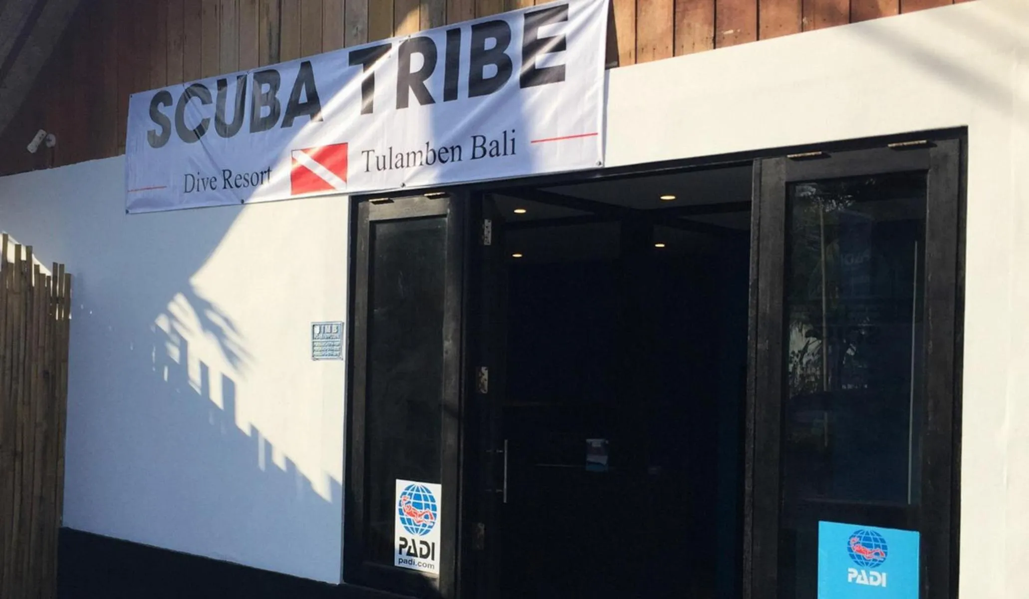 Facade/entrance in Scuba Tribe Bali dive-resort