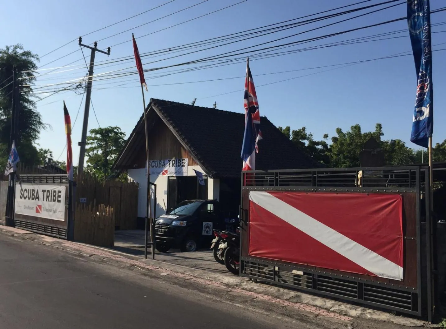 Property building in Scuba Tribe Bali dive-resort