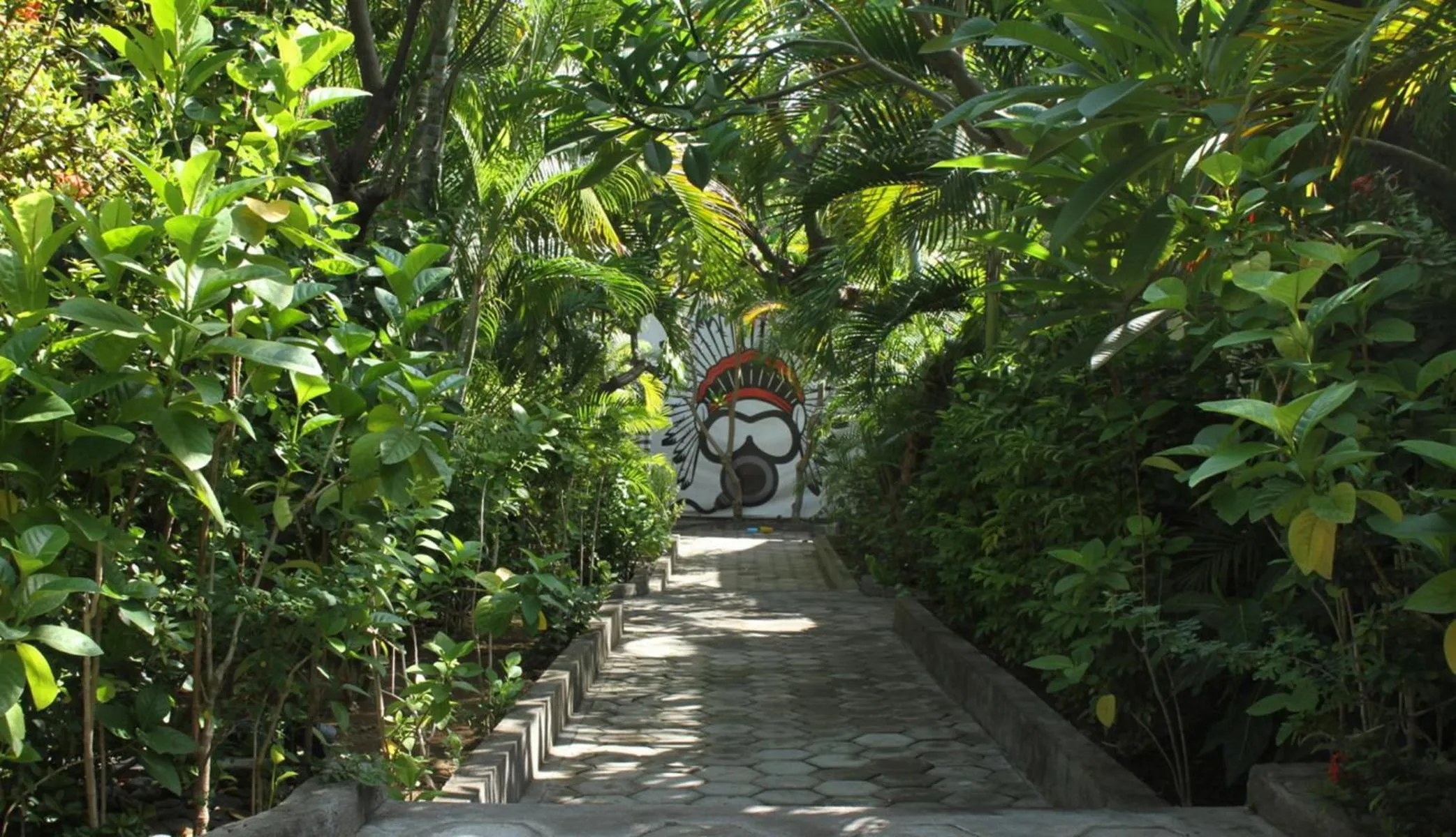 Garden in Scuba Tribe Bali dive-resort