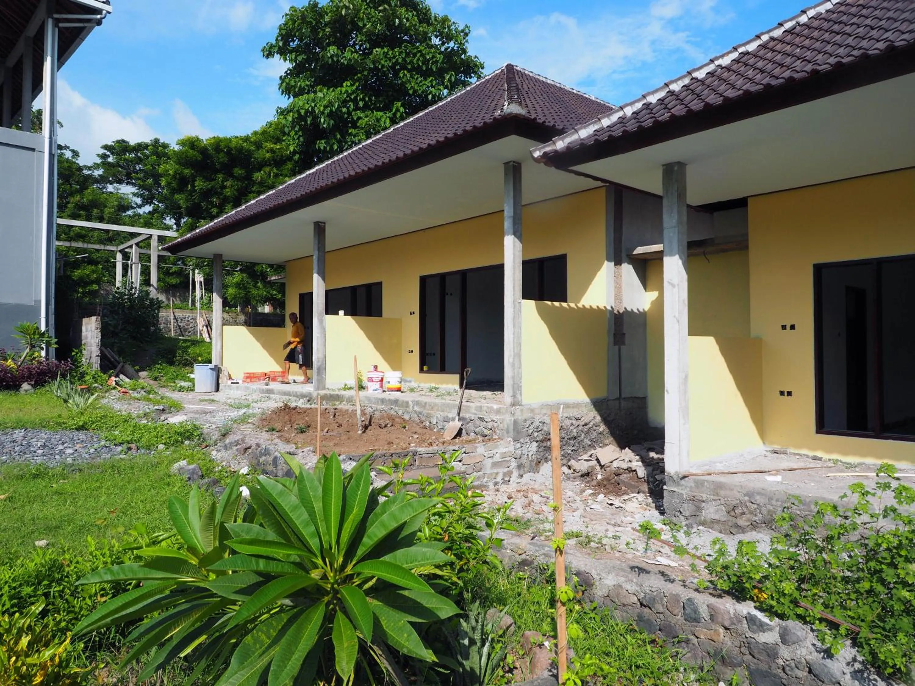 Pool view in Scuba Tribe Bali dive-resort