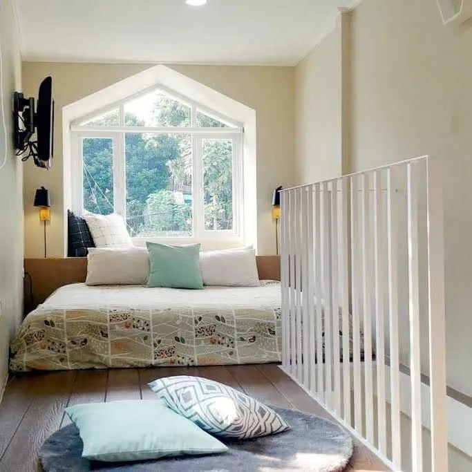 Bed in Cottonwood Bed & Breakfast House Bandung