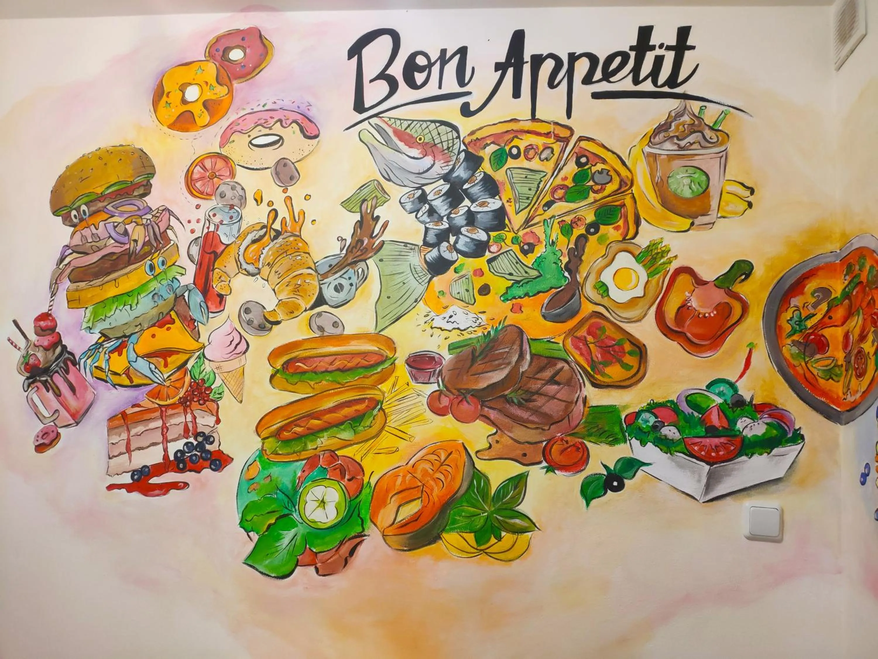 Communal kitchen in Friends Forever