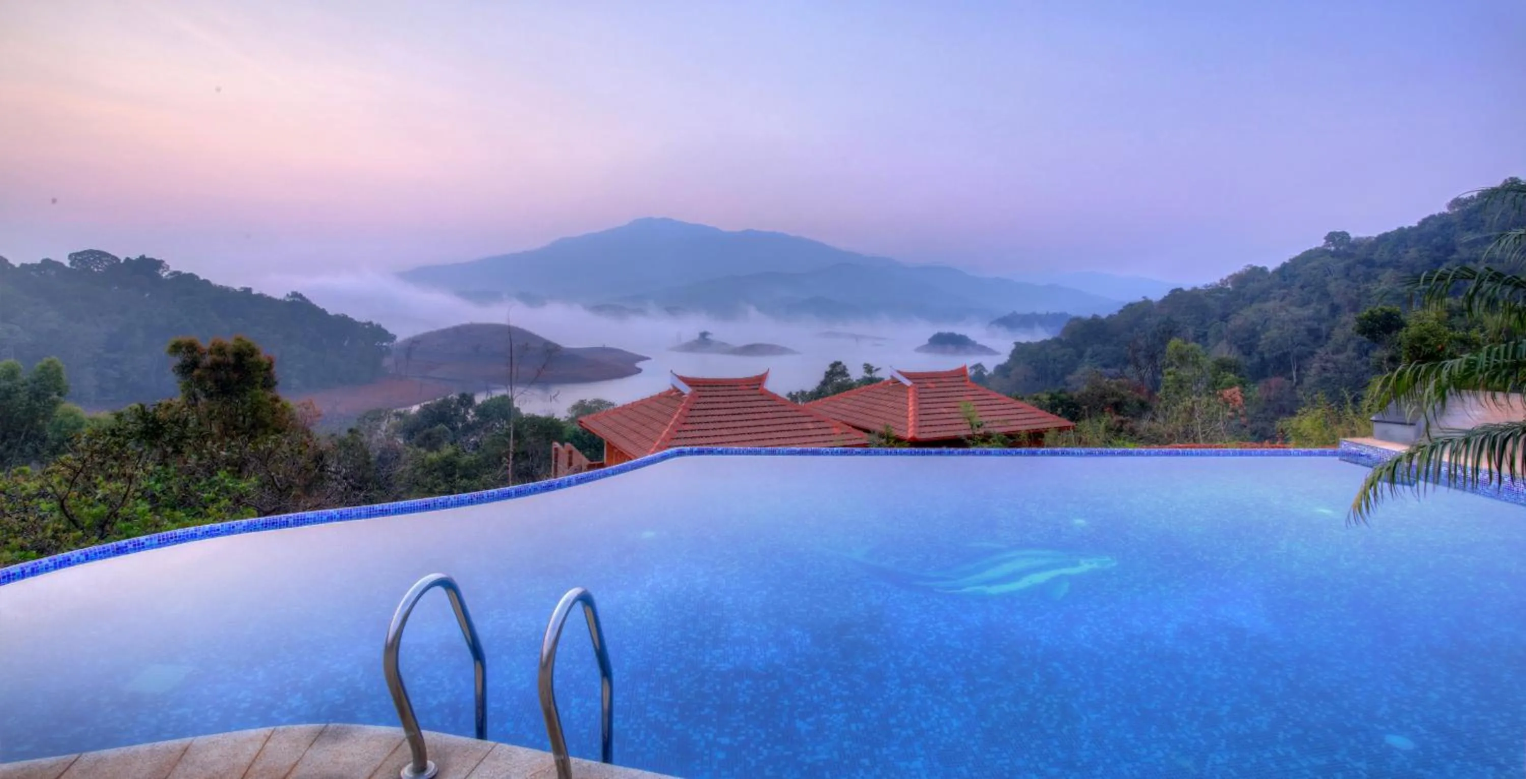 Swimming pool in CONTOUR ISLAND RESORT & SPA , wayanad