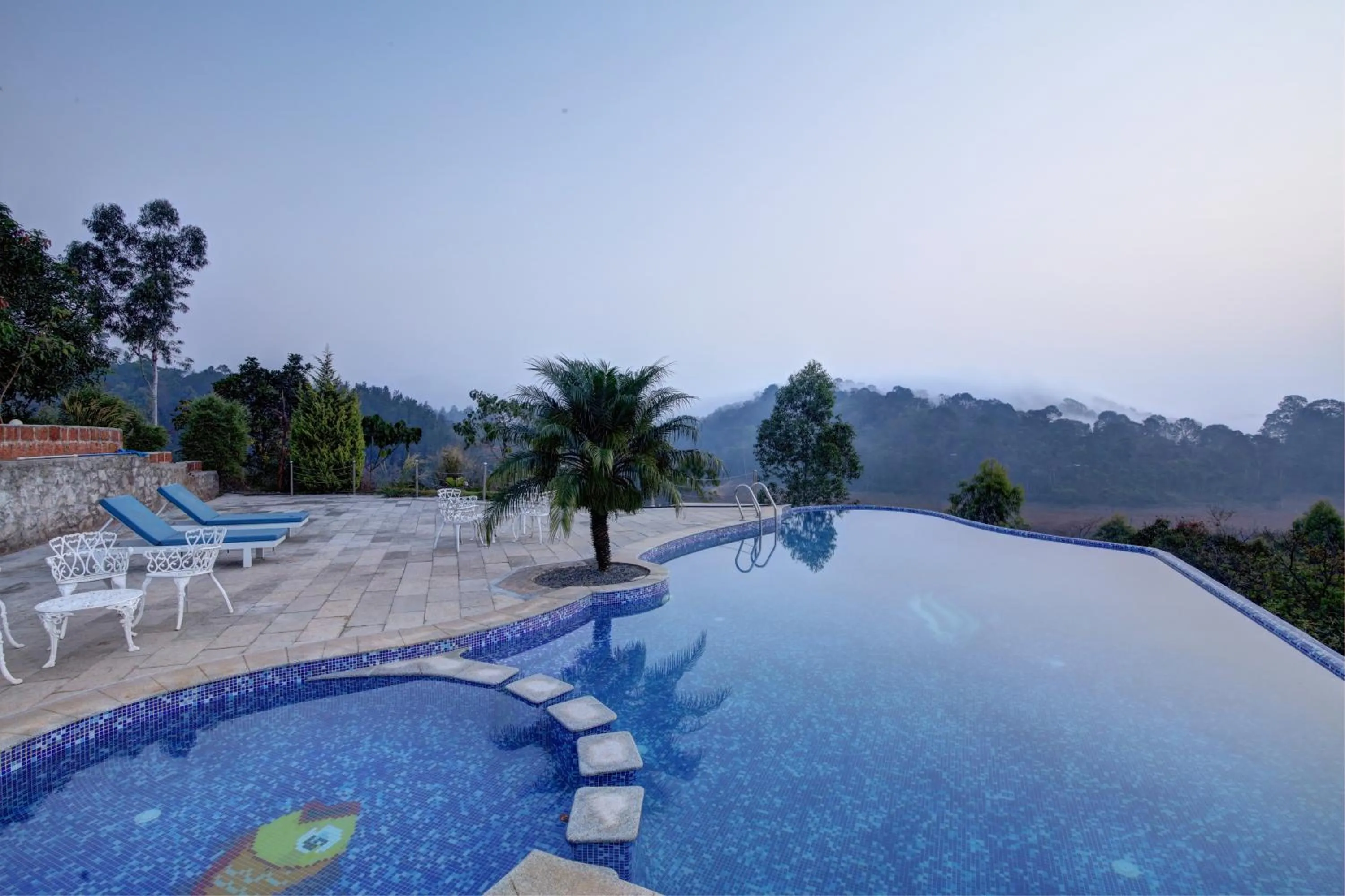 Pool view in CONTOUR ISLAND RESORT & SPA , wayanad