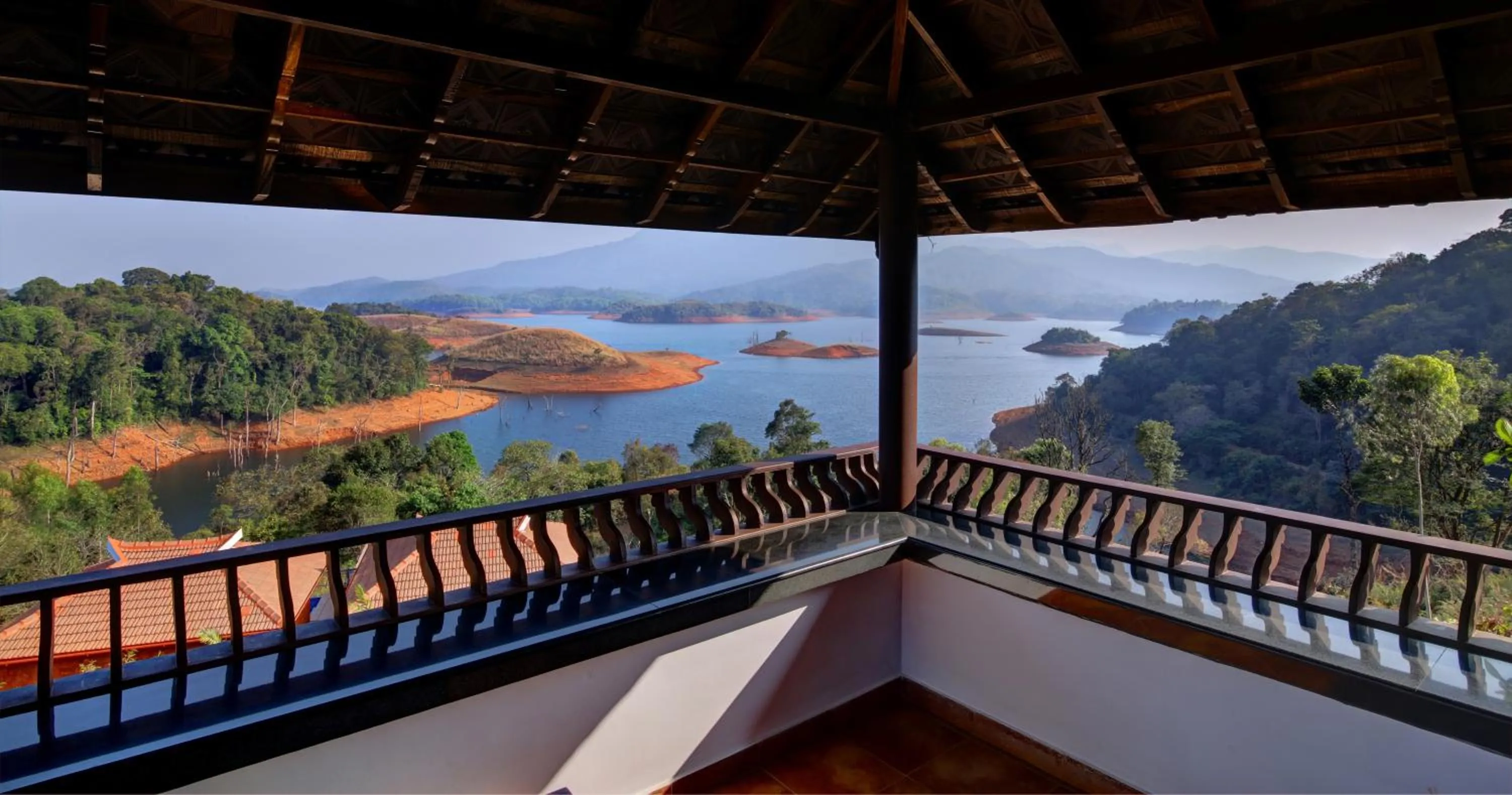 Balcony/Terrace in CONTOUR ISLAND RESORT & SPA , wayanad