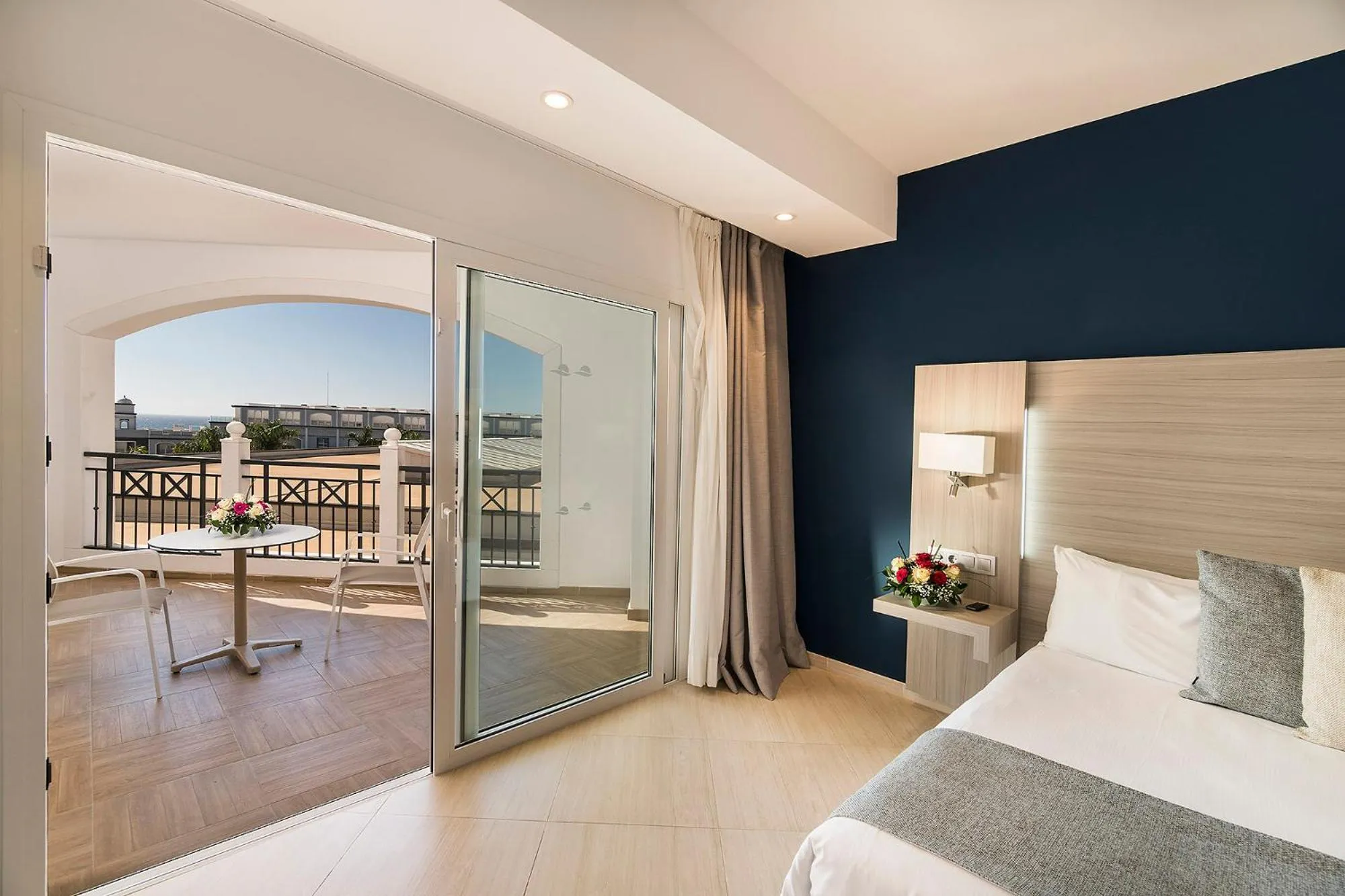 Balcony/Terrace, Bed in Royal Palm Resort & Spa - Adults Only