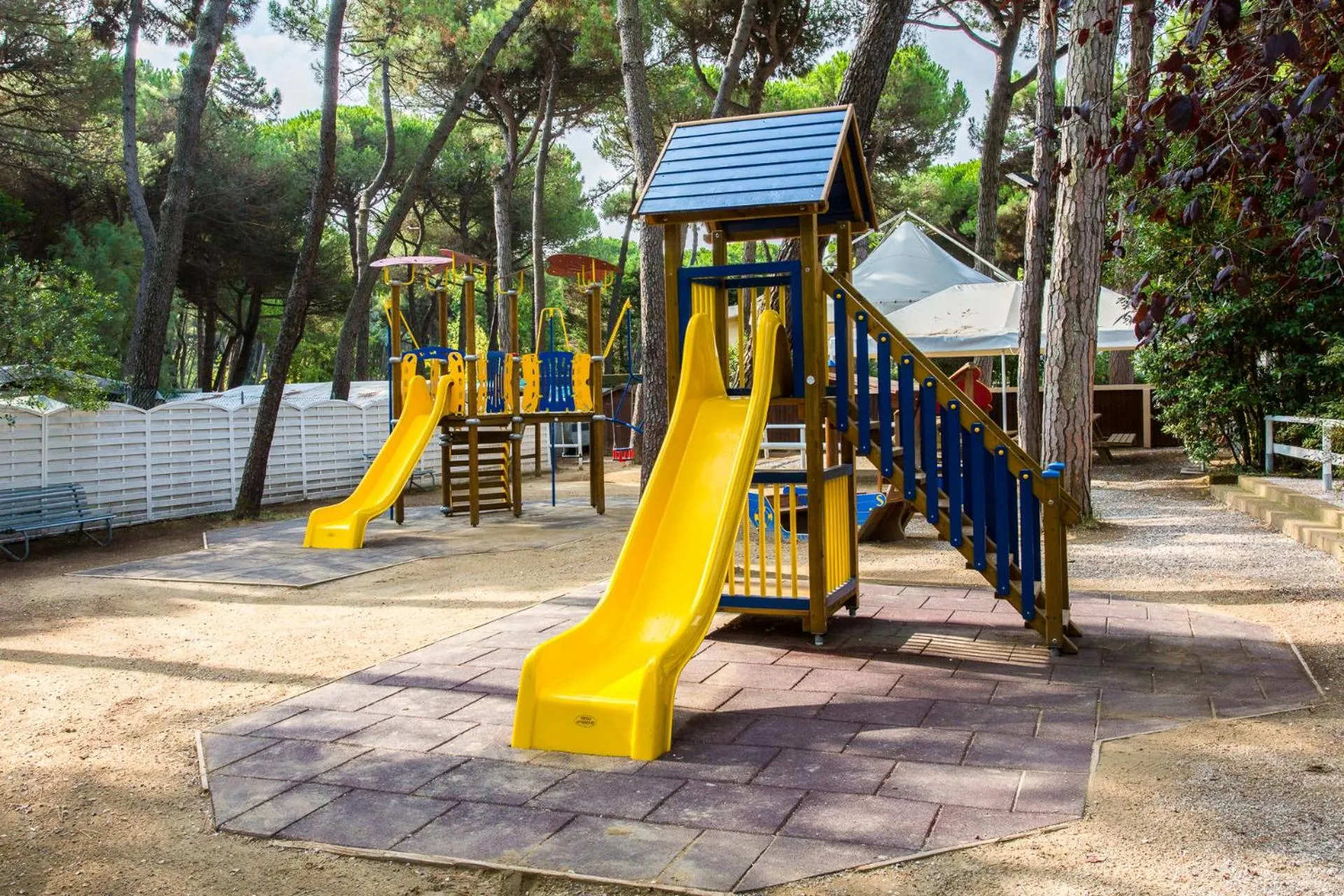 Children play ground in Club del Sole Marina Romea Easy Camping Village