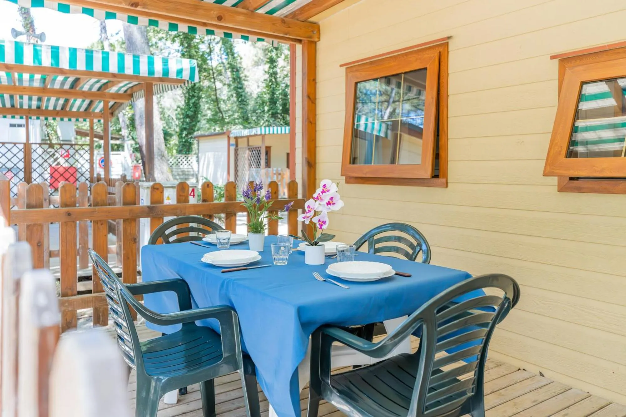 Balcony/Terrace in Club del Sole Marina Romea Easy Camping Village