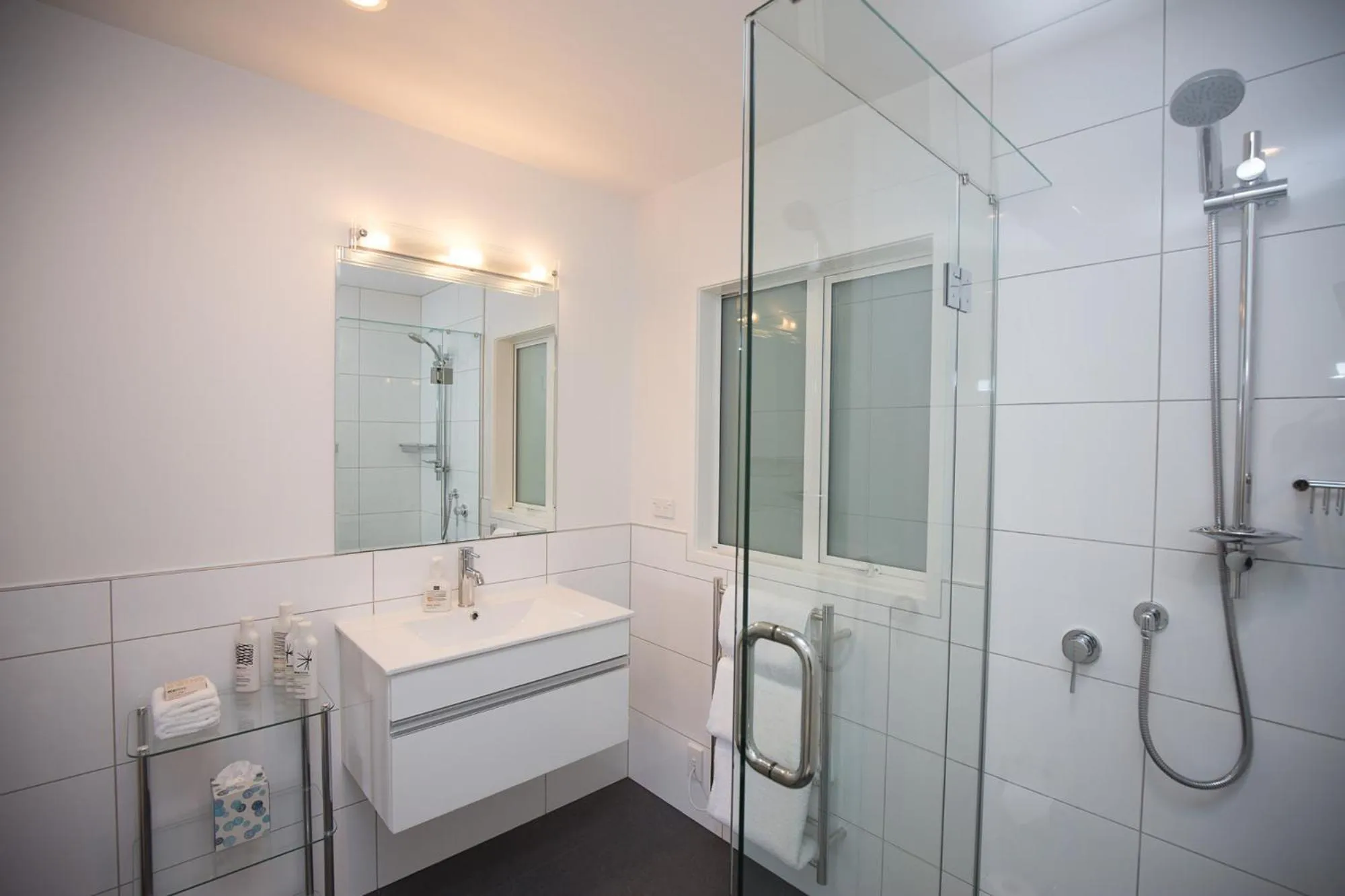 Shower in Treghan Luxury Lodge