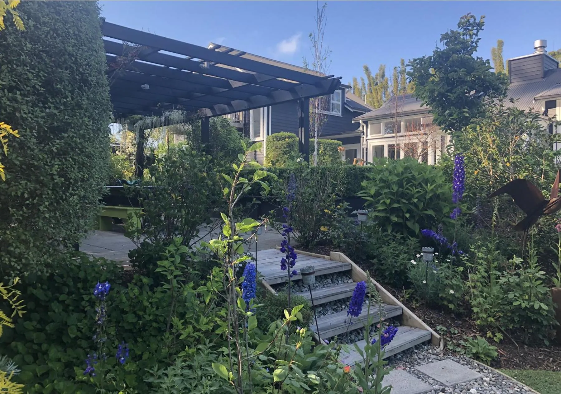 Garden in Treghan Luxury Lodge