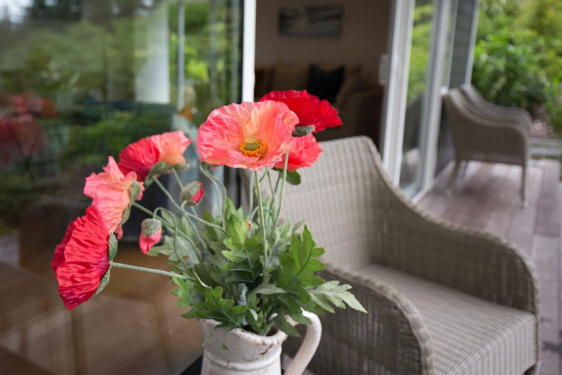 Patio in Treghan Luxury Lodge